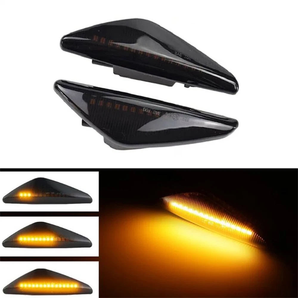 Smoke LED Fender Side Marker Lights for BMW F25 X3, E70 X5, E71 X6 (2011-2017)