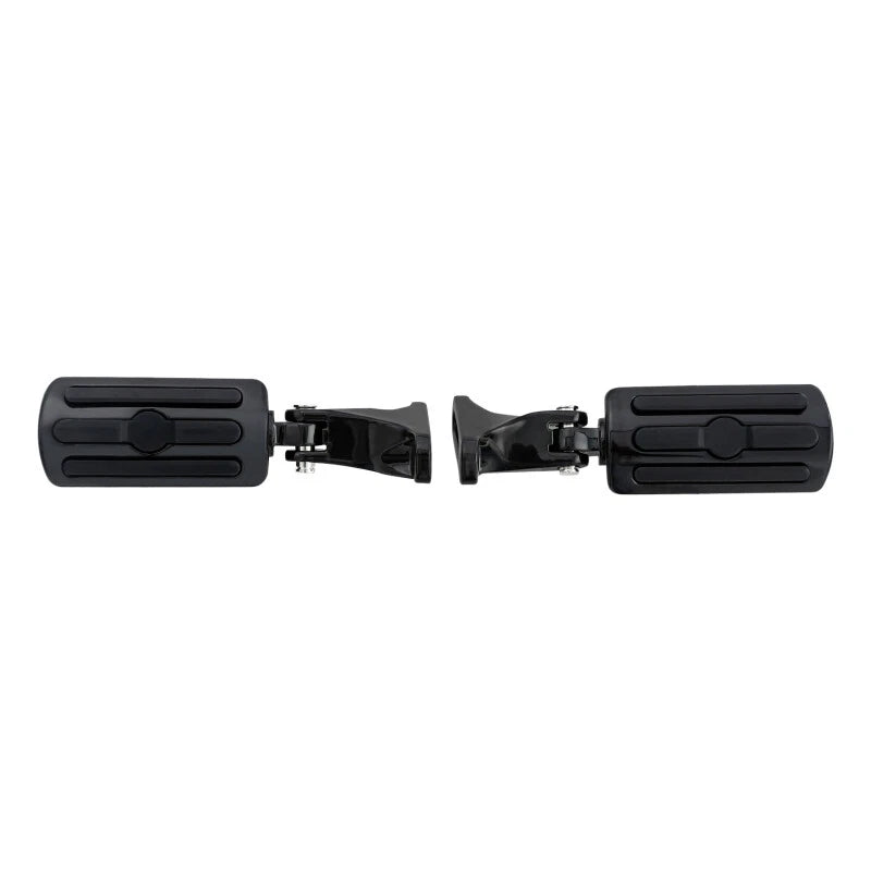 Black Rear Passenger Footpegs for Harley Street Glide (1993-2025)
