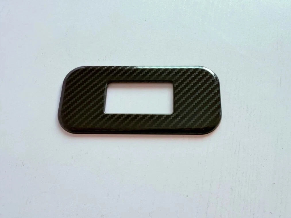 Fiber Rear Tailgate Door Button Cover Trim for Toyota Grand Highlander (2024-2025)