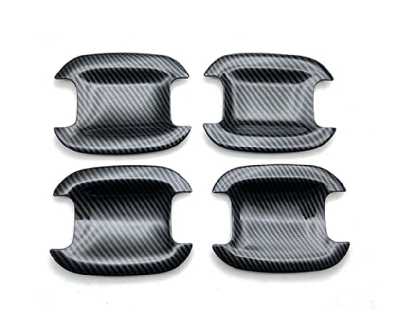 Door Handle Bowl Cover Trim for Ford Bronco Sport (2021-2023) 4 x Carbon Fiber