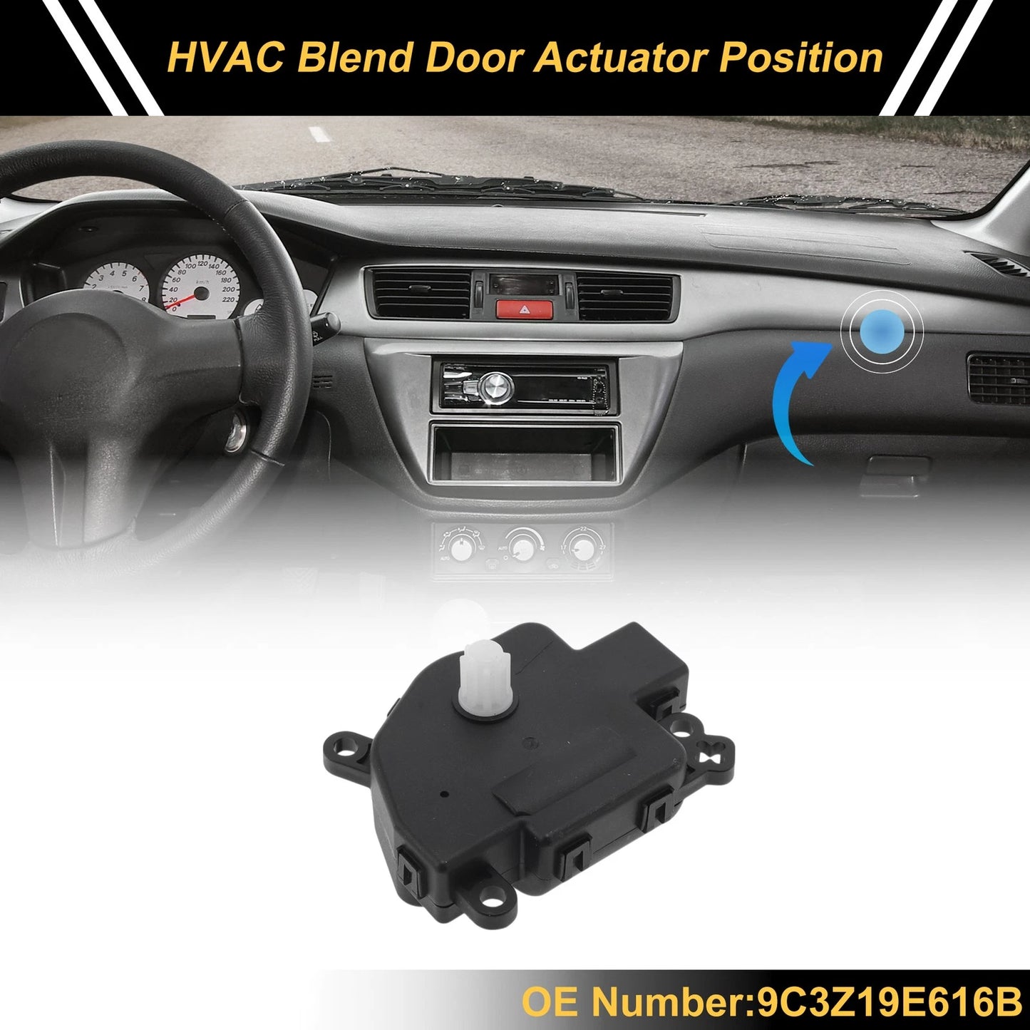 HVAC Heater Blend Door Actuator for Ford F-250 Super Duty (2010)