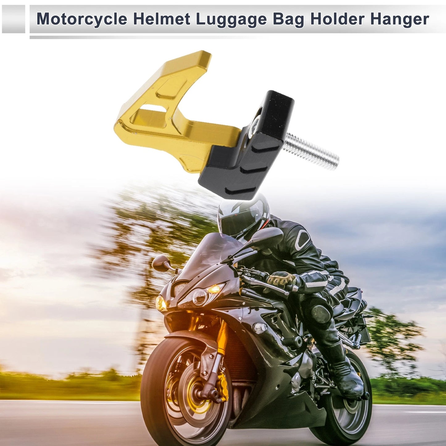 Square Aluminum Alloy Motorcycle Hanging Hook 1 x Set 50mm Length for Motorcycle