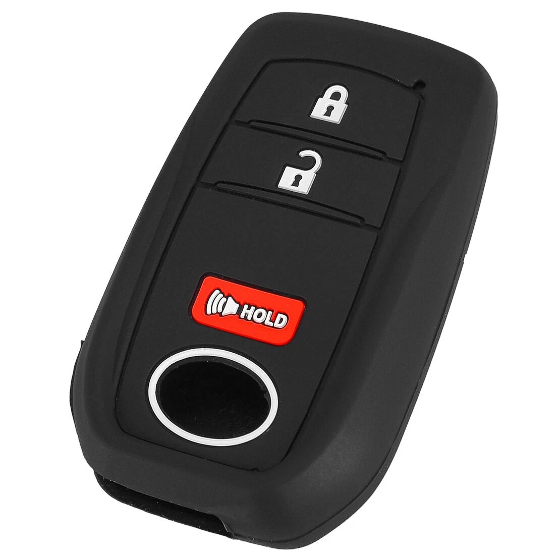 2 x Silicone Smart Key Case Covers for Toyota Prius, Tundra, Sequoia, Tacoma