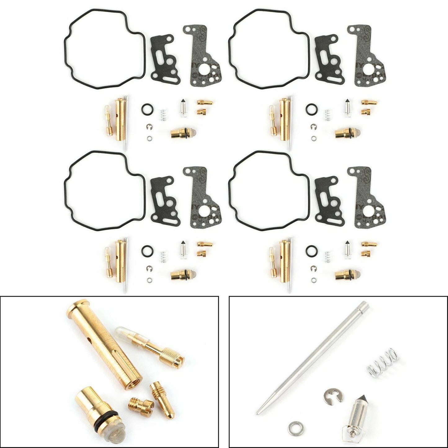 4X Carburetor Repair Kit for Yamaha VMX 1200, VMAX XVZ 1300 (1985-1999)