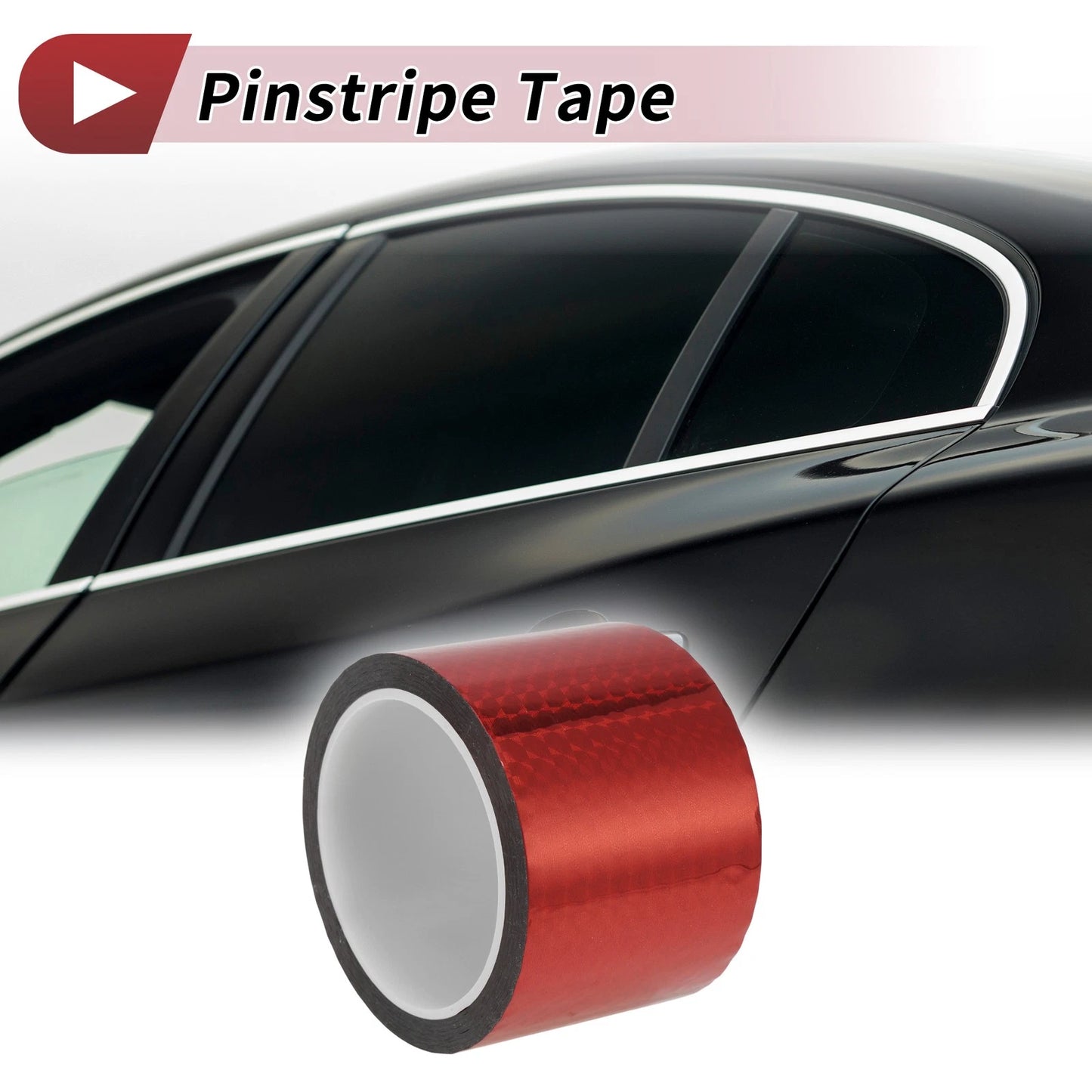 Pinstripe Tape 70mmx50m for Car Laser Red 1 Pcs
