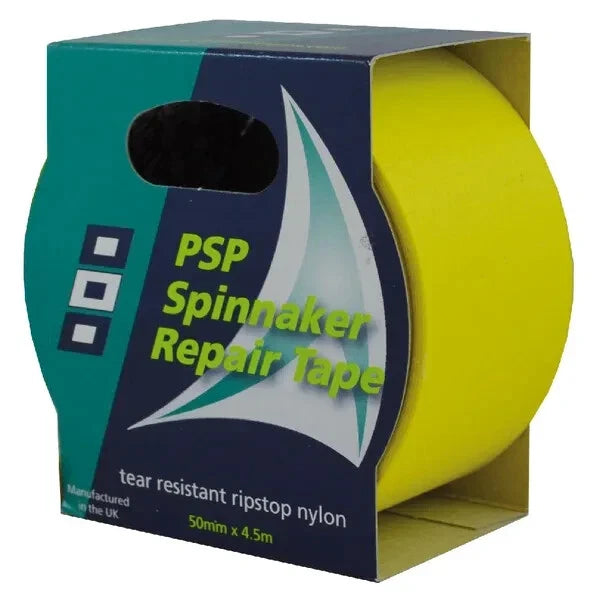 Sail Repair Tape 4.5Mx50mm Self Adhesive for Tents, Awnings, Kites, Yellow