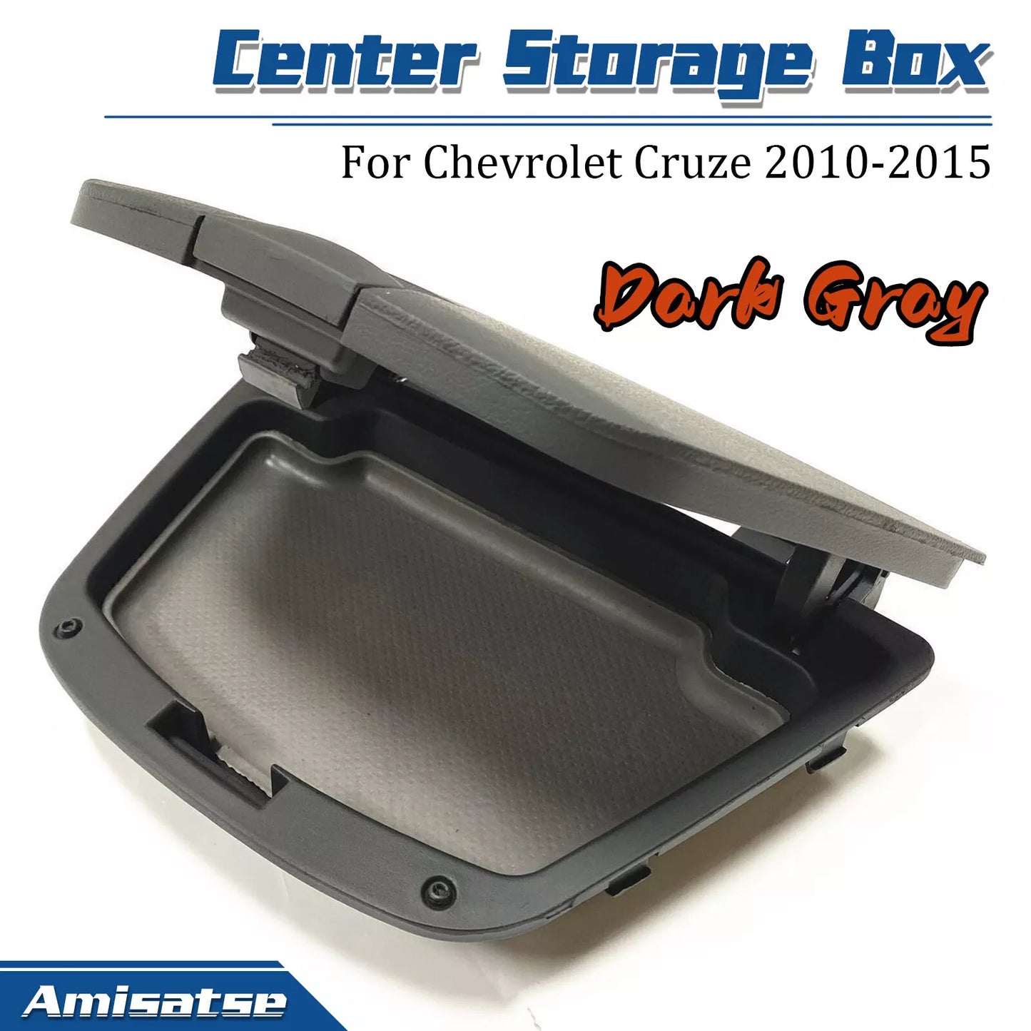 Gray Central Dashboard Storage Box Kit for Chevrolet Cruze (2010-2015)
