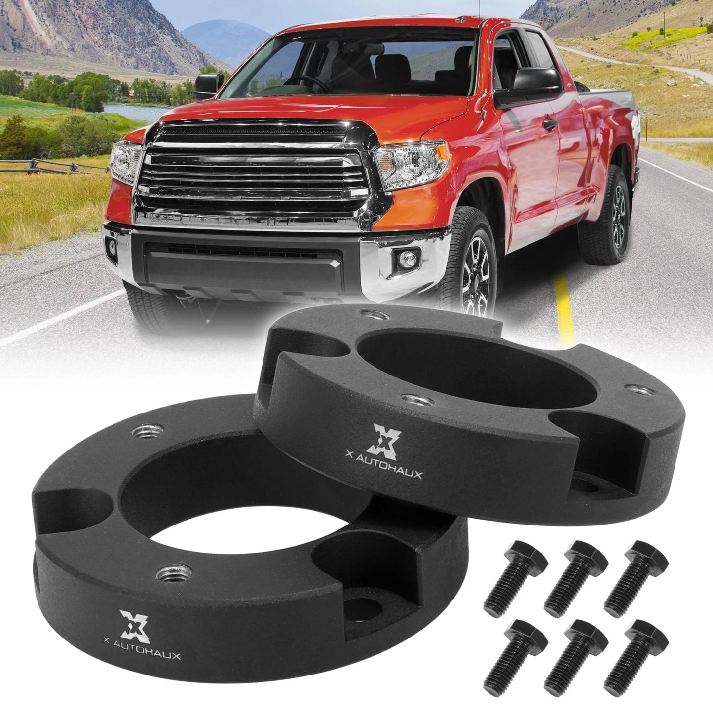 2" Front Leveling Lift Kit Strut Spacers for Toyota Tundra 2WD 4WD (2000-2006)