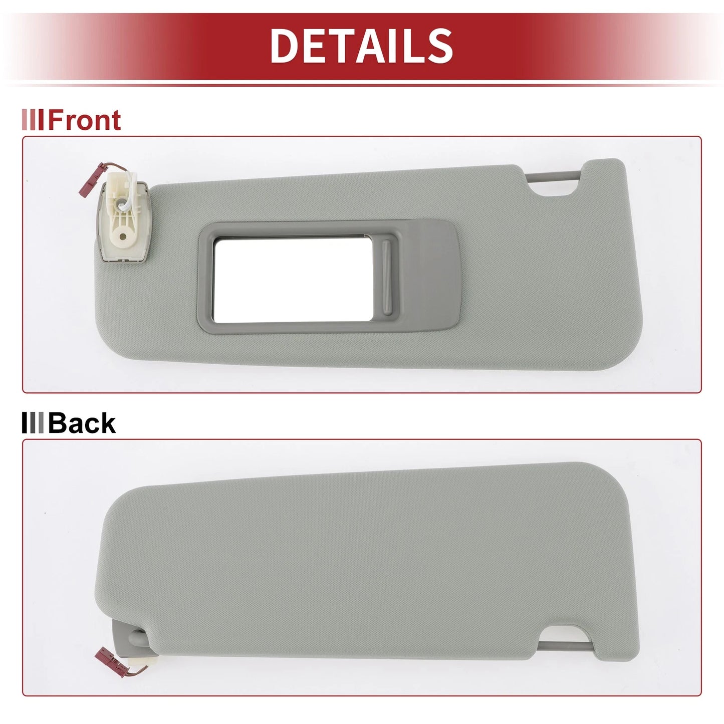 Car Sun Visor for BMW F10 F18 2011-2016 with Mirror (2 x) No.51167248855