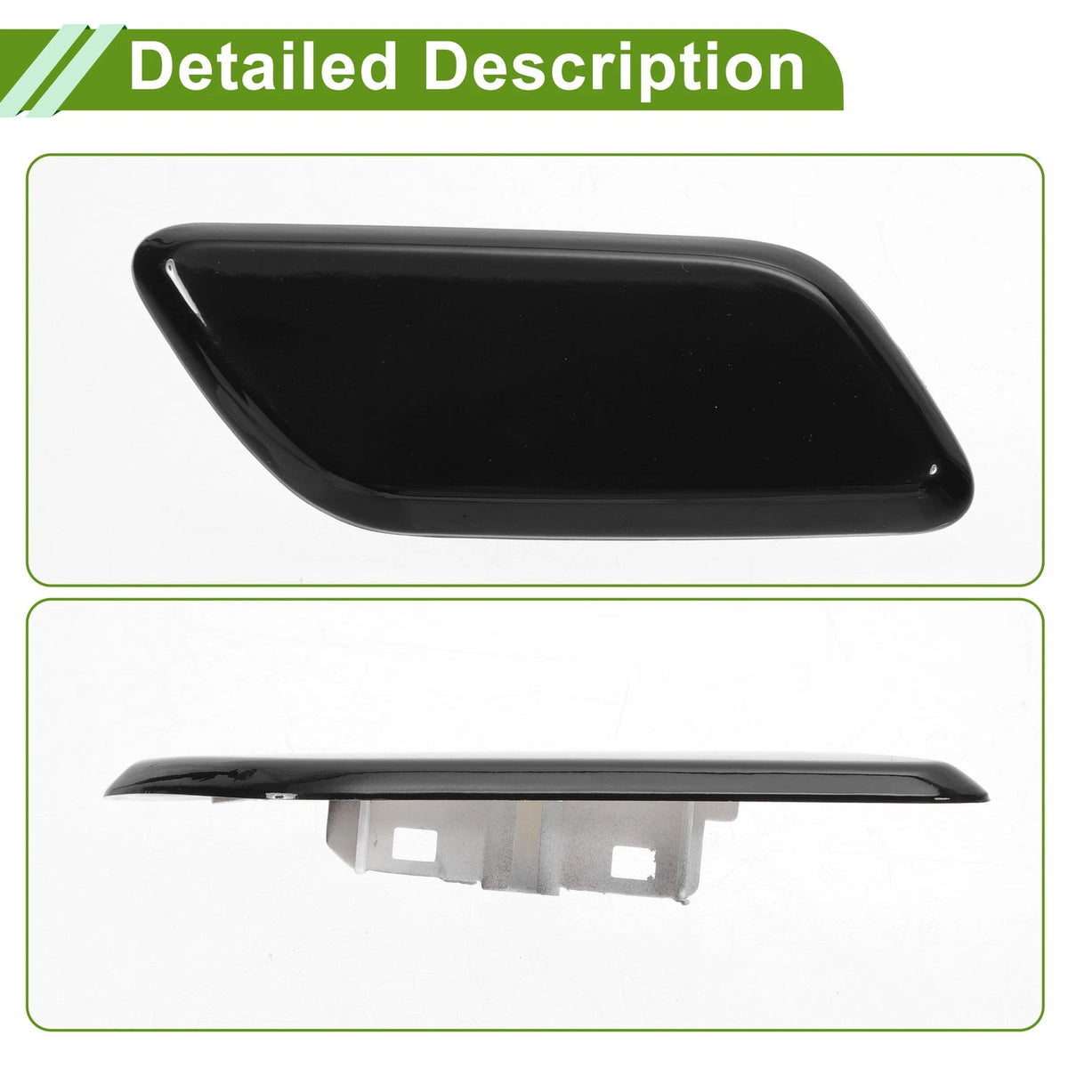 Front Right Washer Nozzle Cover for Toyota Land Cruiser (2013-2015) Black
