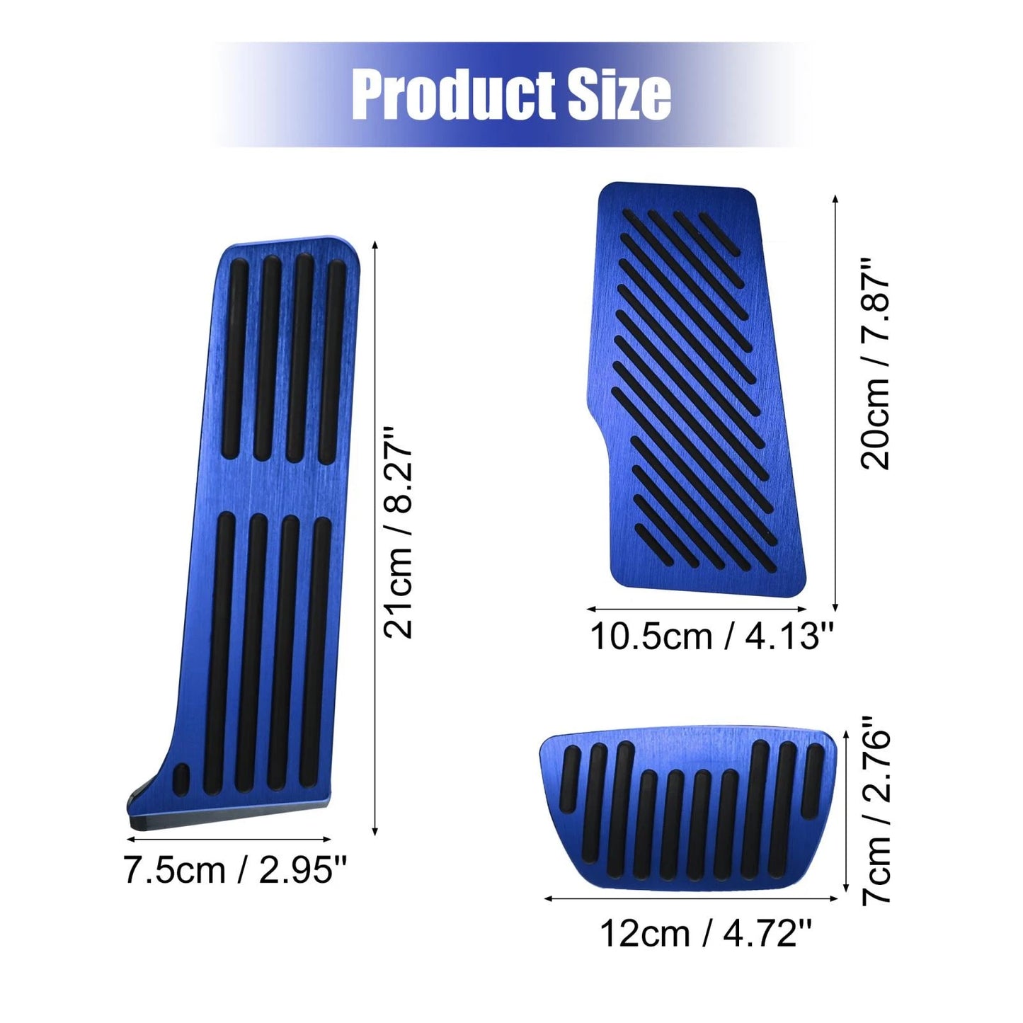 3x Brake Gas Accelerator Rest Pedal Non Slip for Toyota Camry (2018–2022)