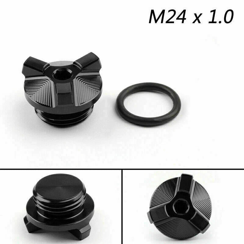 M24 x 1.0 Black Oil Cap Bolt for BMW G310GS, G310R (2017-2018)