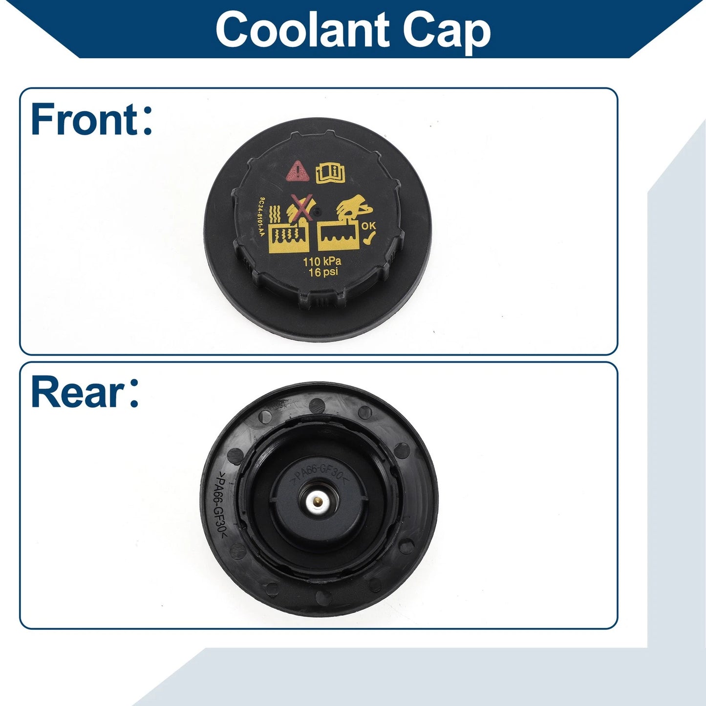 Coolant Cap for Ford F-150 F-250 F-350 Explorer Edge Expedition Mustang