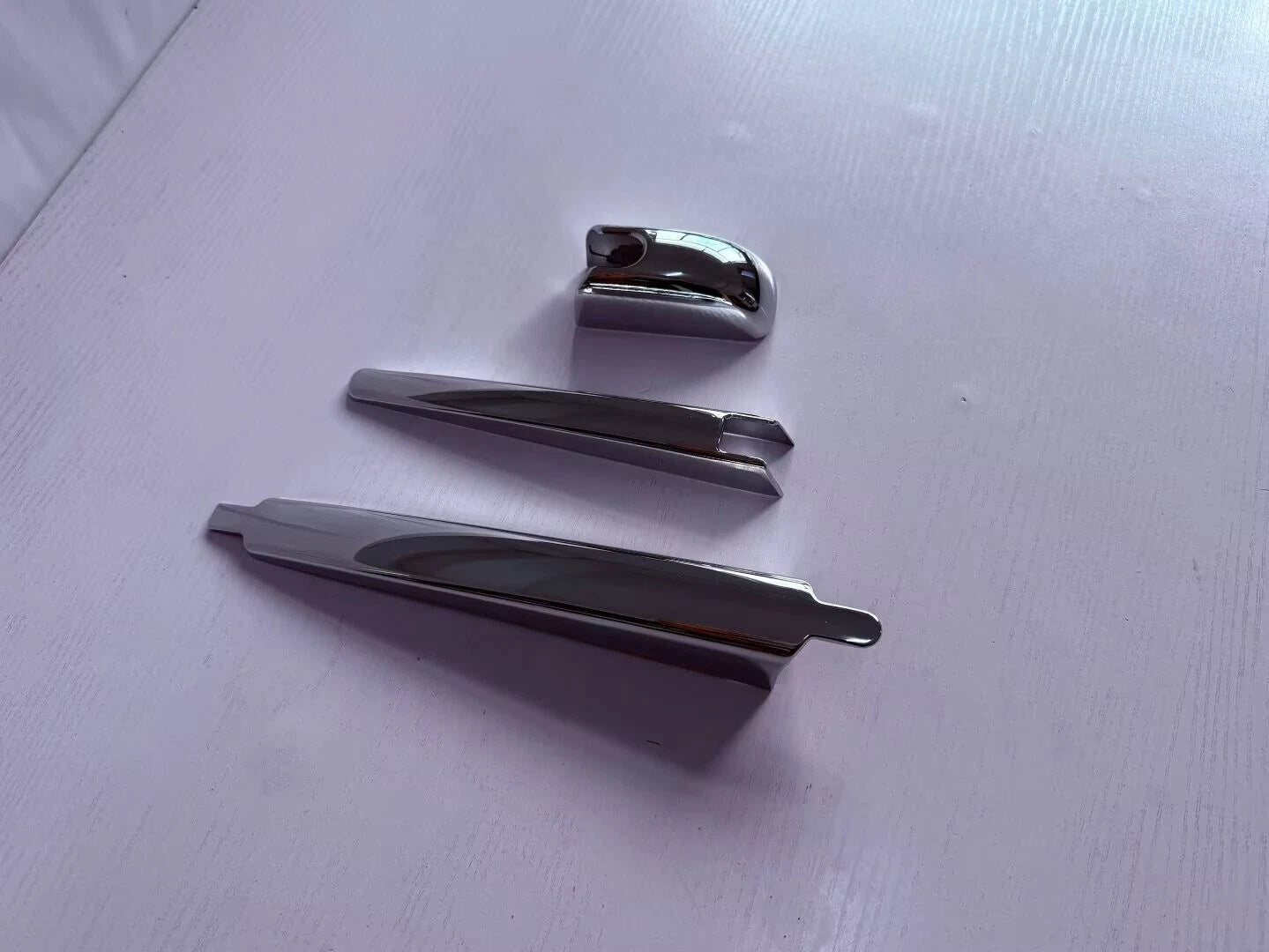 3 x ABS Chrome Rear Window Wiper Covers for Toyota Prado LC250 (2024-2025)
