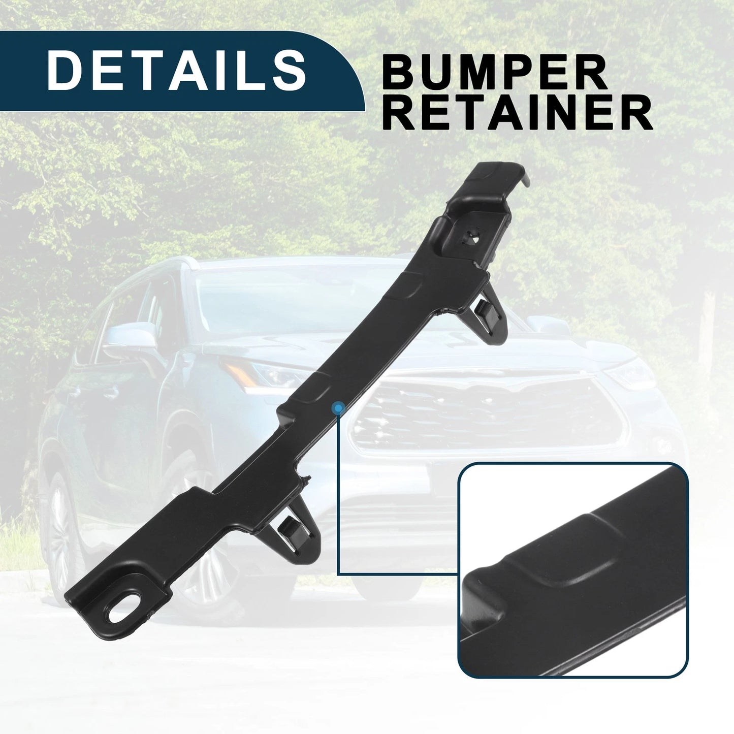 Left Front Bumper Retainer Bracket for Toyota Highlander (2014-2019)