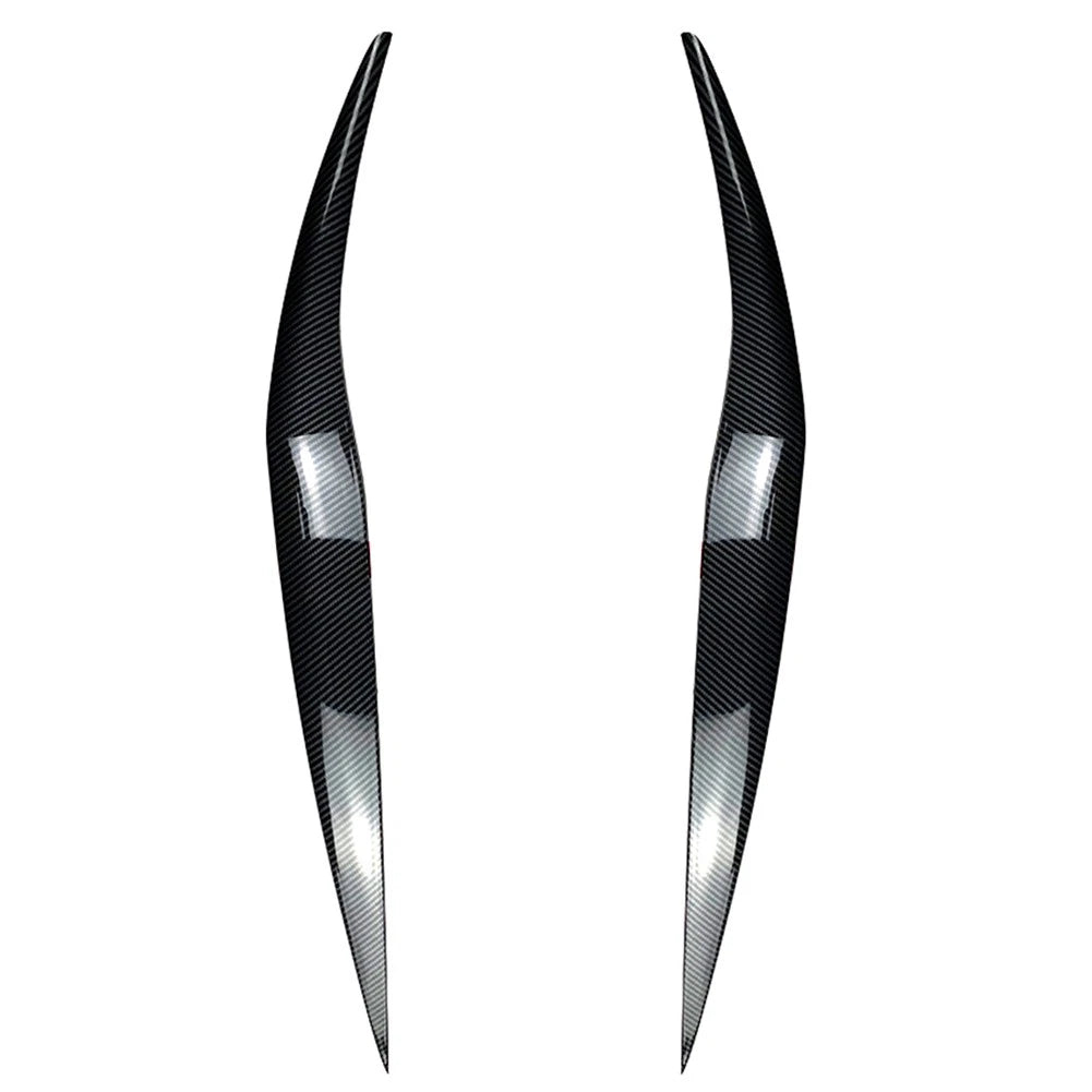 Carbon Fiber Front Headlight Eyebrow Cover Trim for Ford Fiesta (2013-2017)