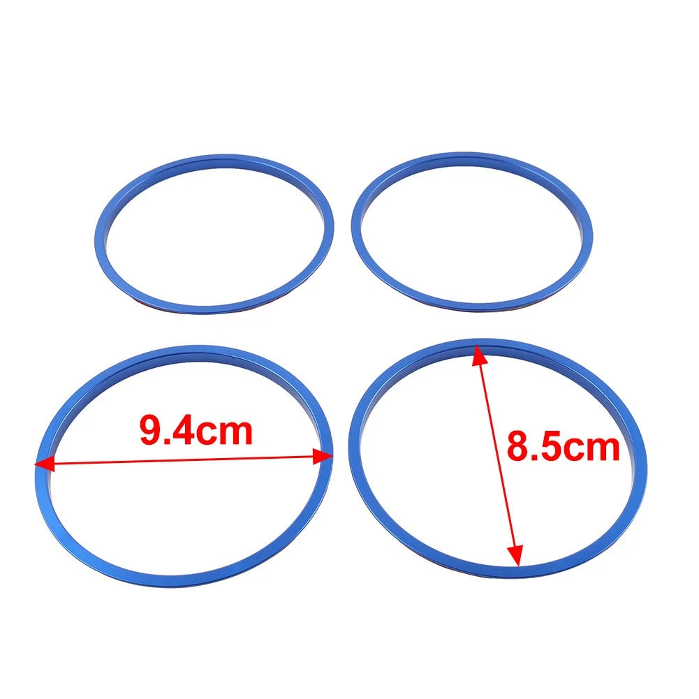 4 x Red AC Outer Vent Trim Covers for Toyota Tacoma (2016-2022)