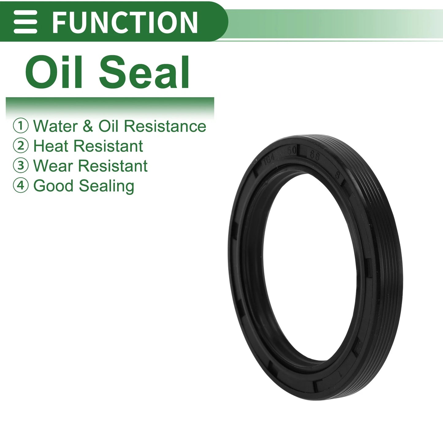 Oil Seal 50x68x8mm Seal Ring Rotary Shaft Seal NBR Rubber for Automotive