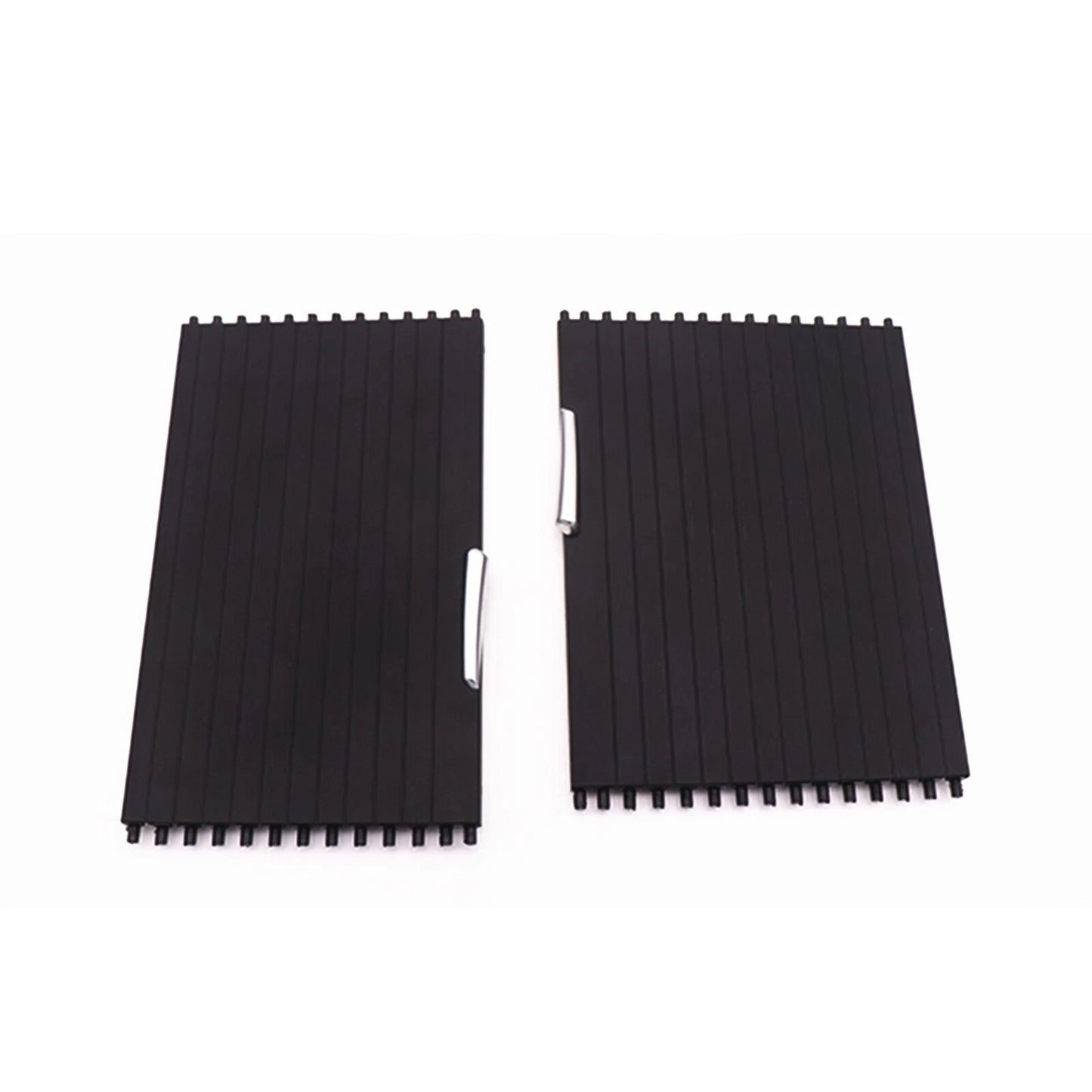 2 x Rear Cup Holder Roller Blind Covers Black for BMW X5 X6 (2007-2014)