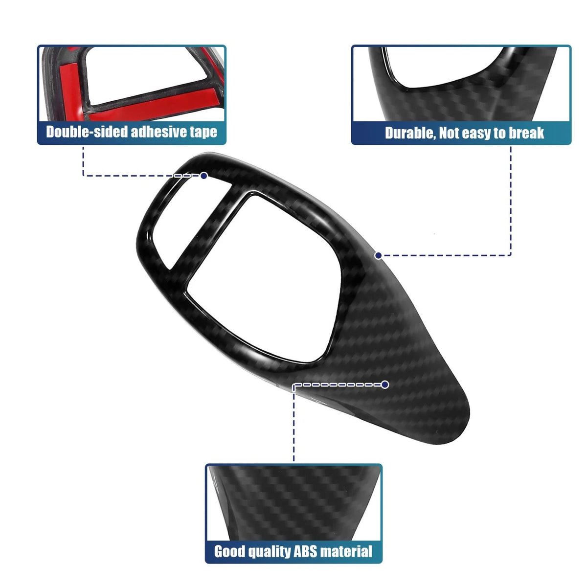 Carbon Fiber Gear Shift Knob Panel Cover for BMW X5 X6 (2007-2013)