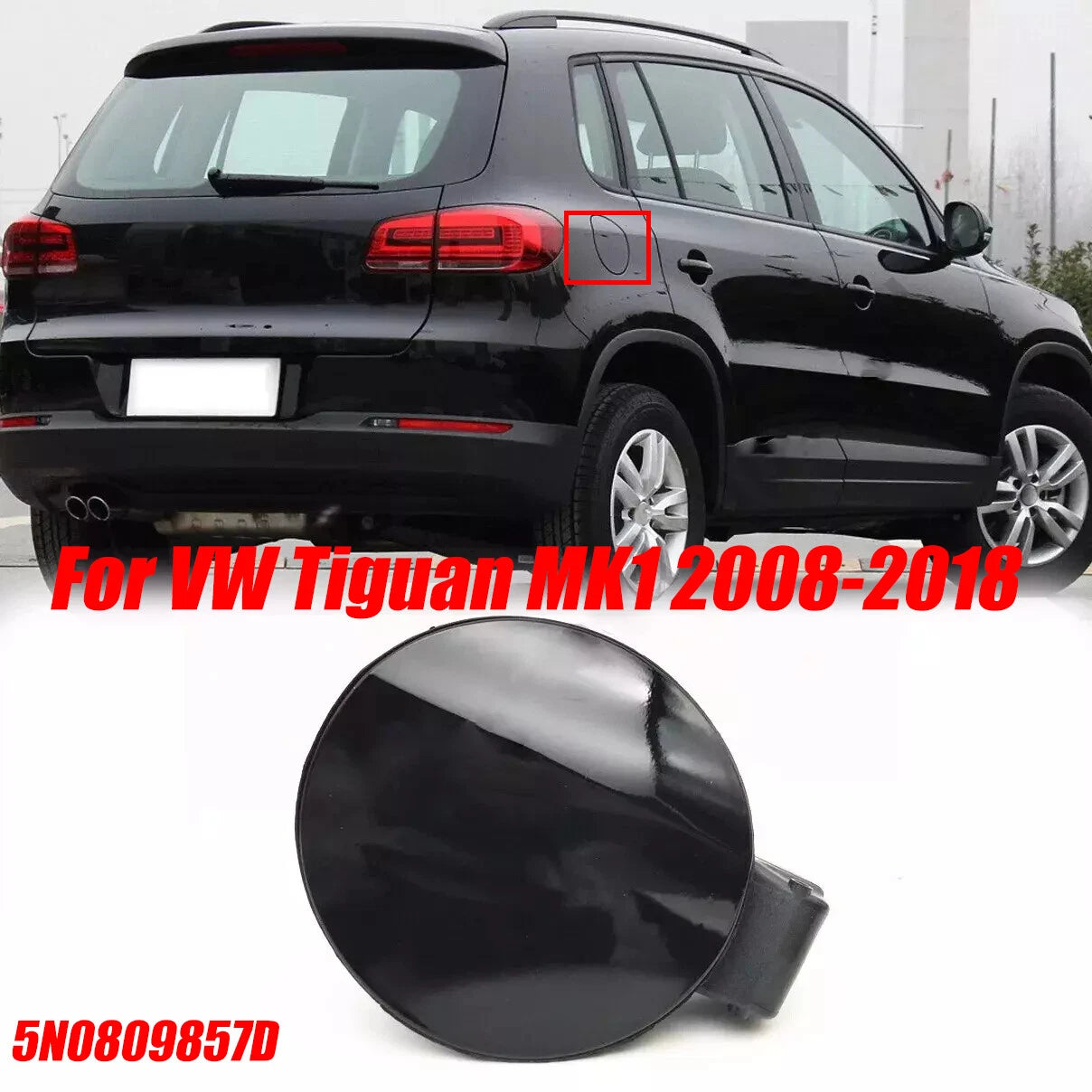 Gas Tank Filler Door Lid Cover for VW Tiguan MK1