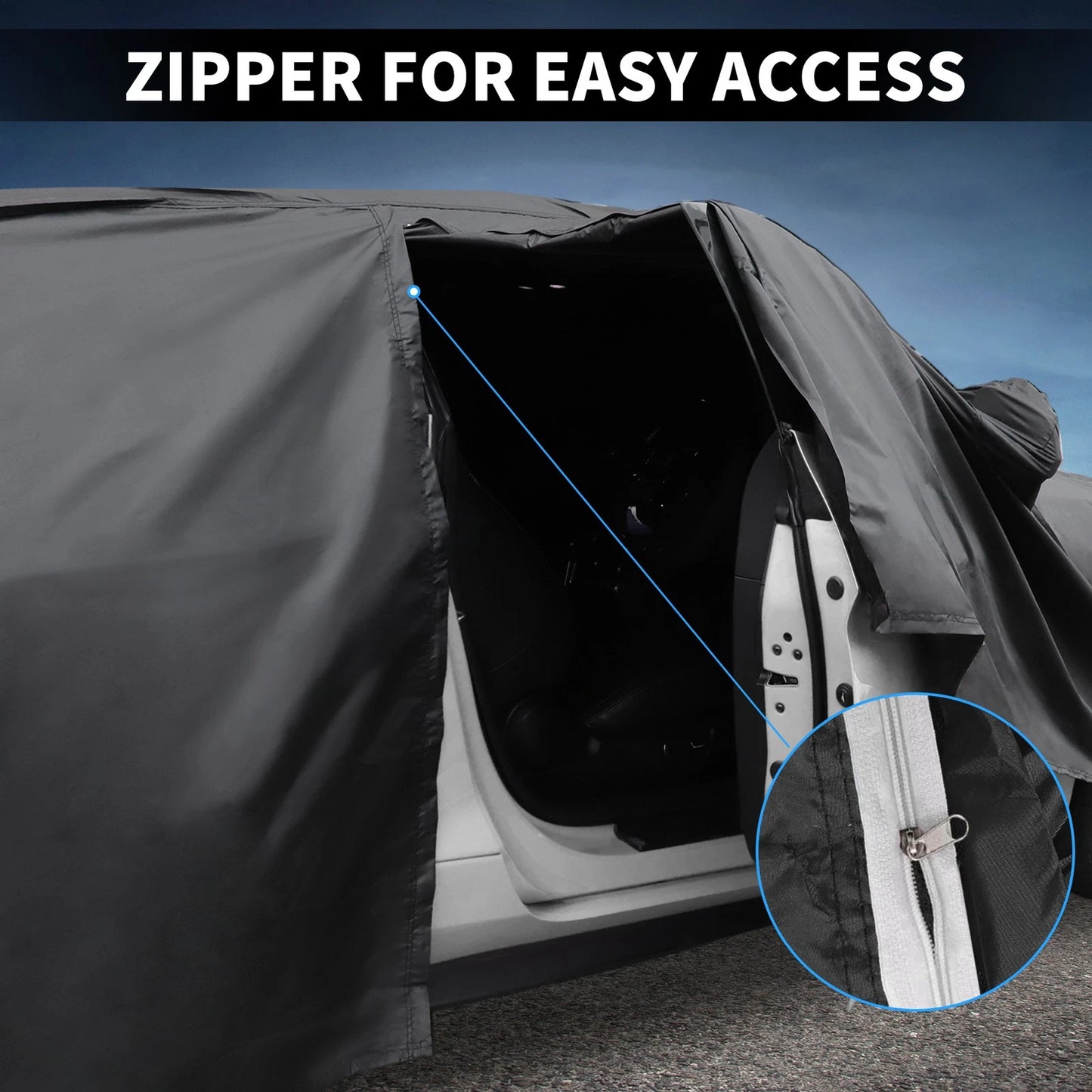 Waterproof Aluminum Film Cotton Car Cover for Toyota Alphard (2002-2023)