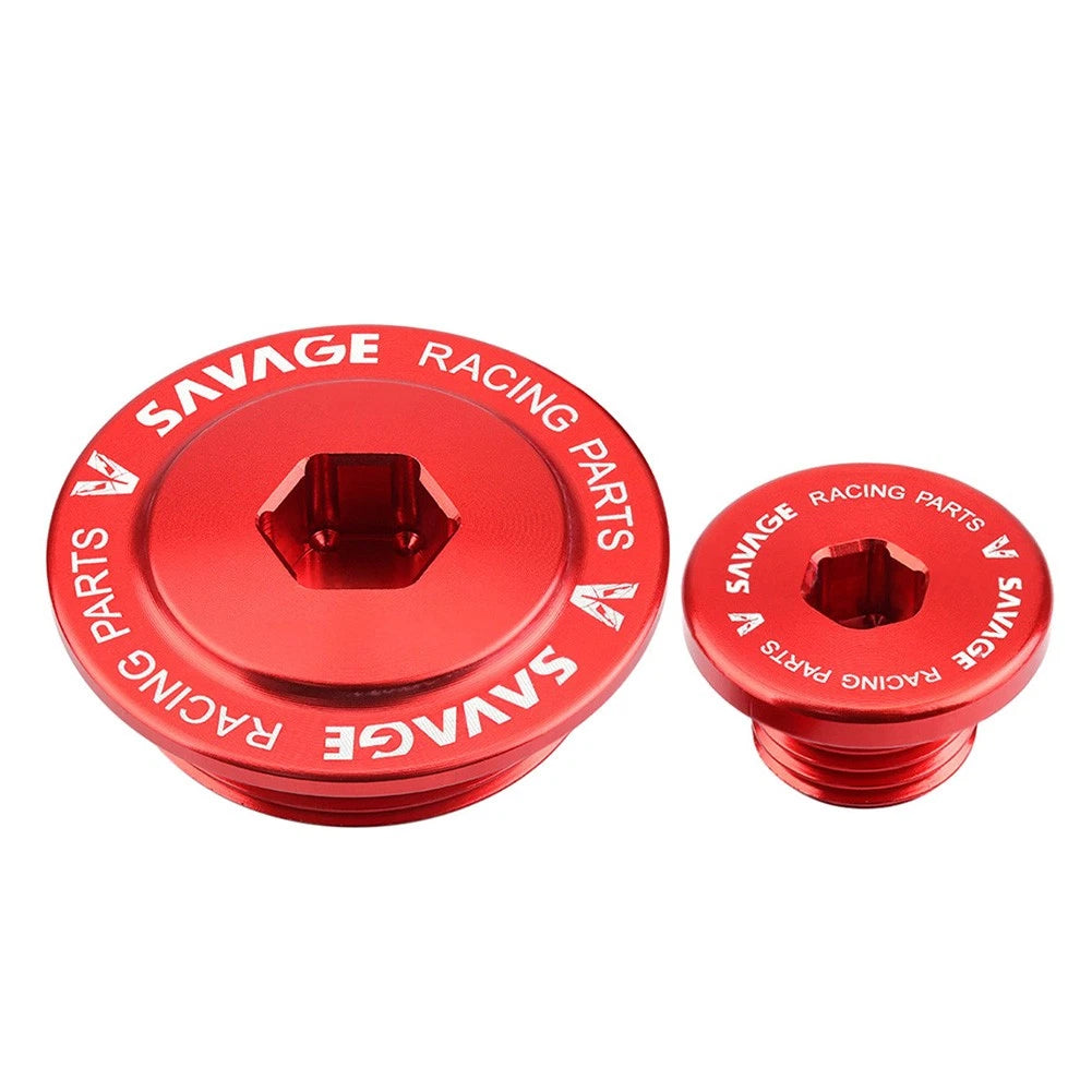Red Crankcase Cover Screw Plug Alternator Cap for HONDA XR250L (1991-1996)