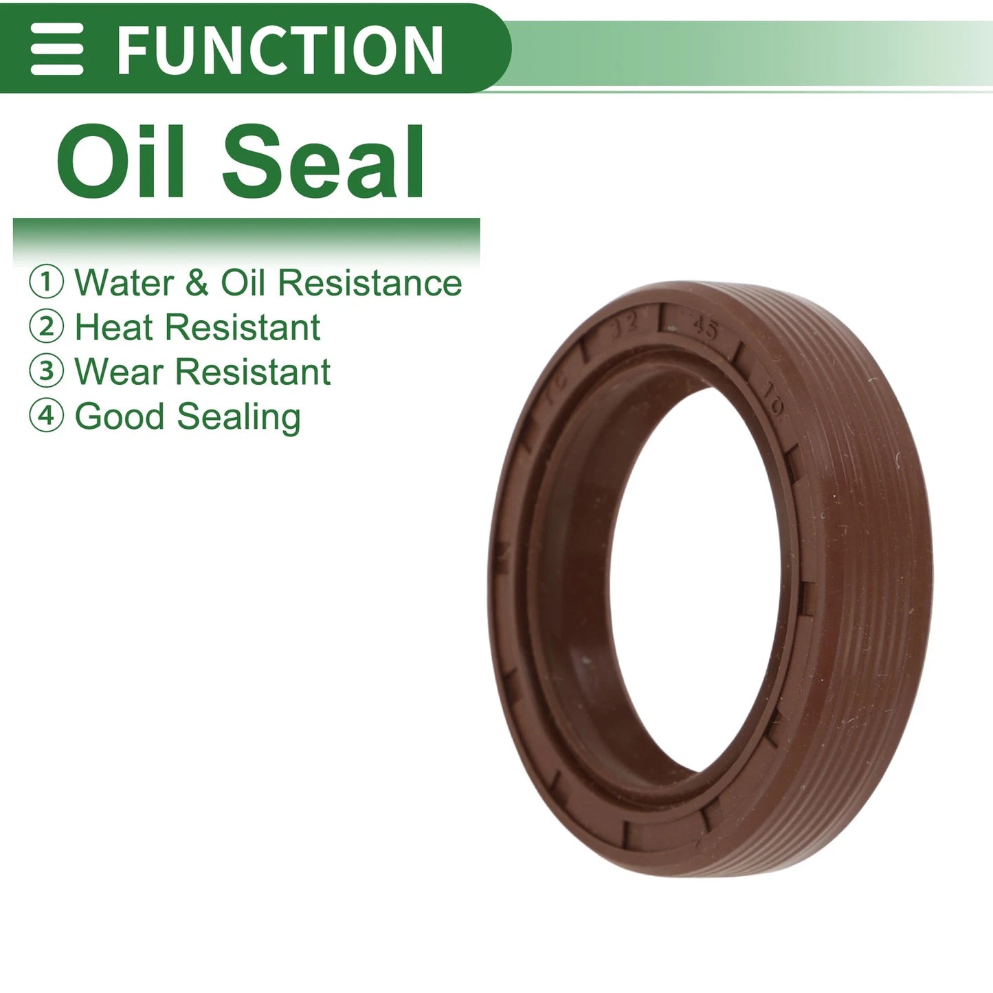 Oil Seal / 32x45x10mm 5 x / FKM Rubber High Pressure Brown / for Make Model