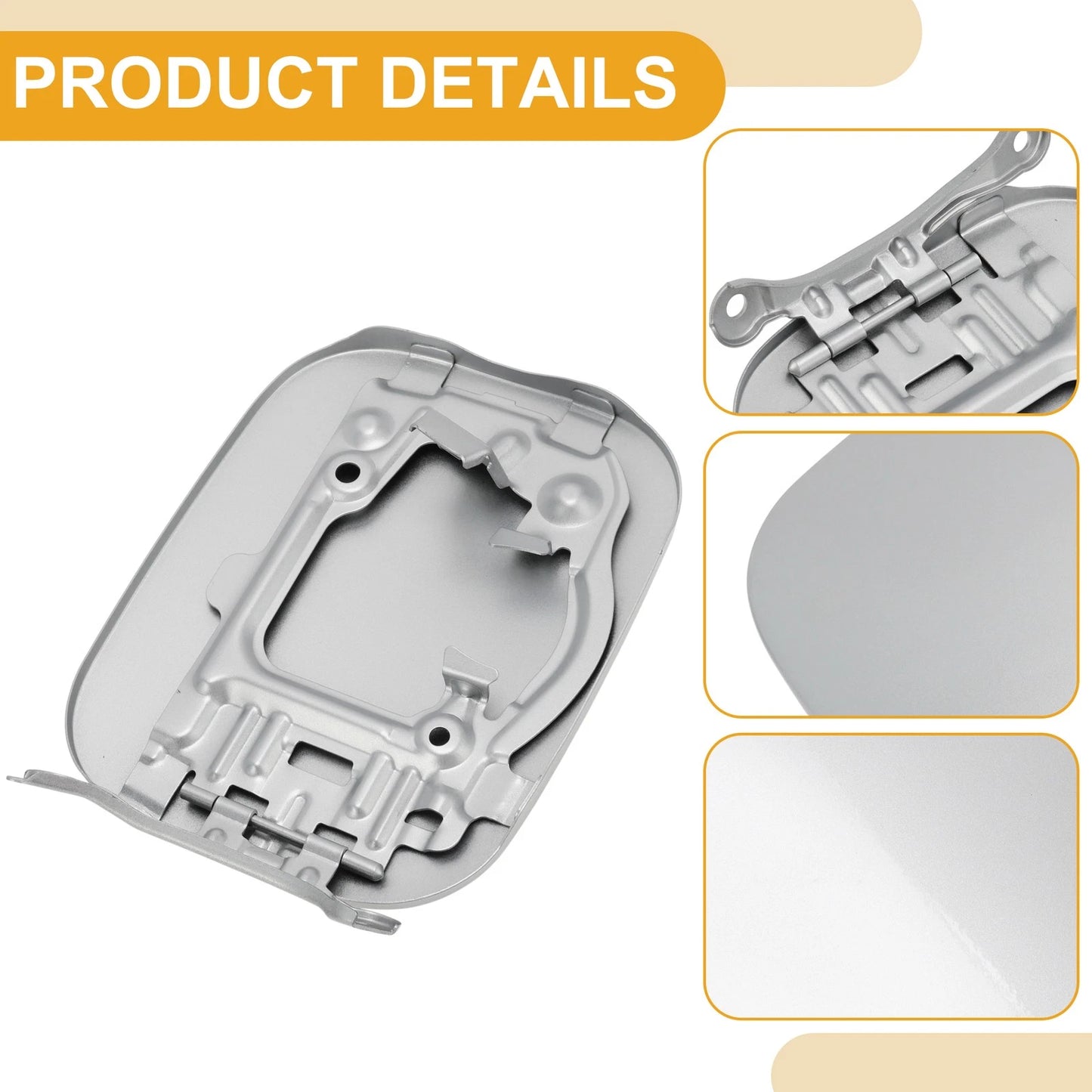 Fuel Tank Door Cap for Toyota RAV4 Silver Tone (2006–2012)