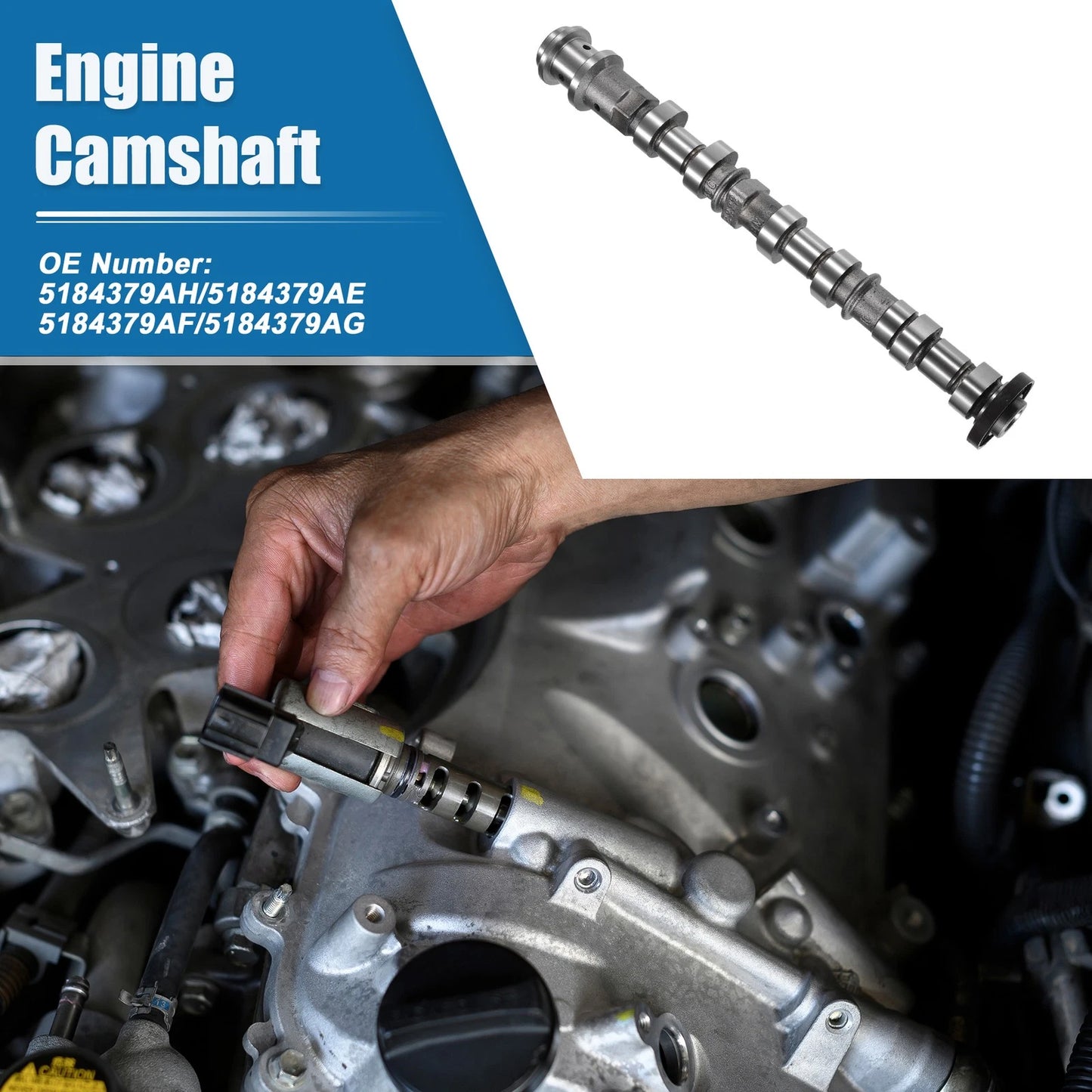 1 x Intake Camshaft for Dodge Silver Tone