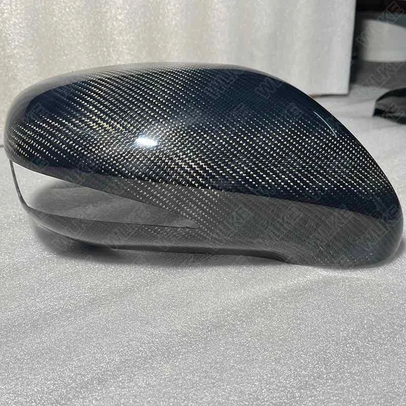 Real Carbon Fiber Add-on Side Mirror Cover Caps for Lexus IS250 IS350 2009-2012