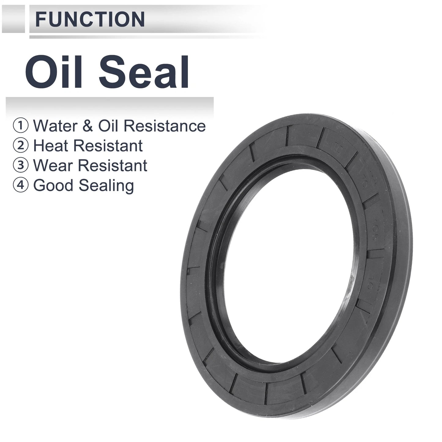 Oil Seal 70x105x10mm 5 Pcs Rotary Shaft Seal Nitrile Rubber for Make Model