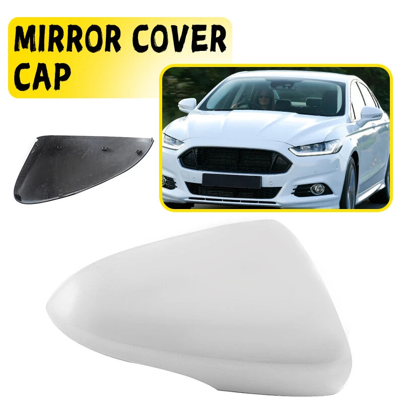 Pearl White Rearview Mirror Cover for 2013-2021 Ford Fusion (2013-2021)