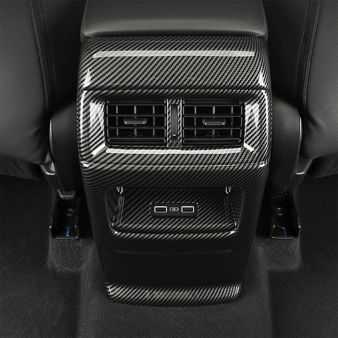 Carbon Fiber Style Rear Air Vent Panel Cover for Honda CR-V 2023-2024