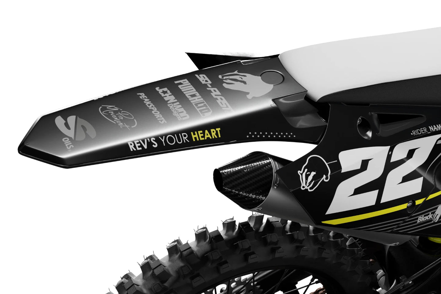 Custom Graphics Decal Kit for Yamaha YZ 250 (2015-2021)
