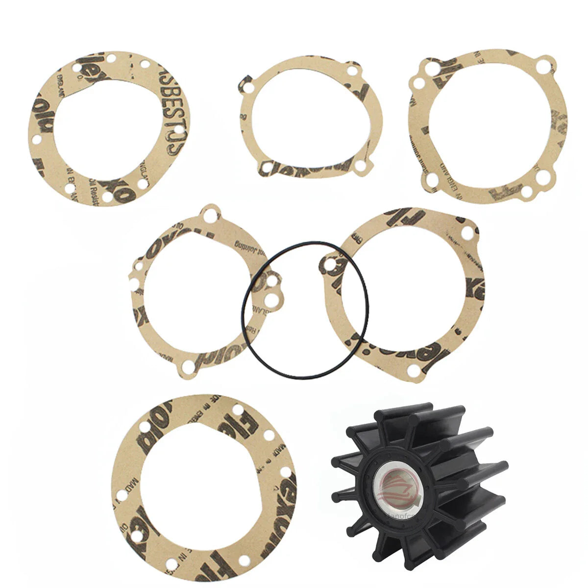 Impeller Kit for Jabsco/Sherwood 09-702B-1/18948-0001/10615K/18-3047/18-3061