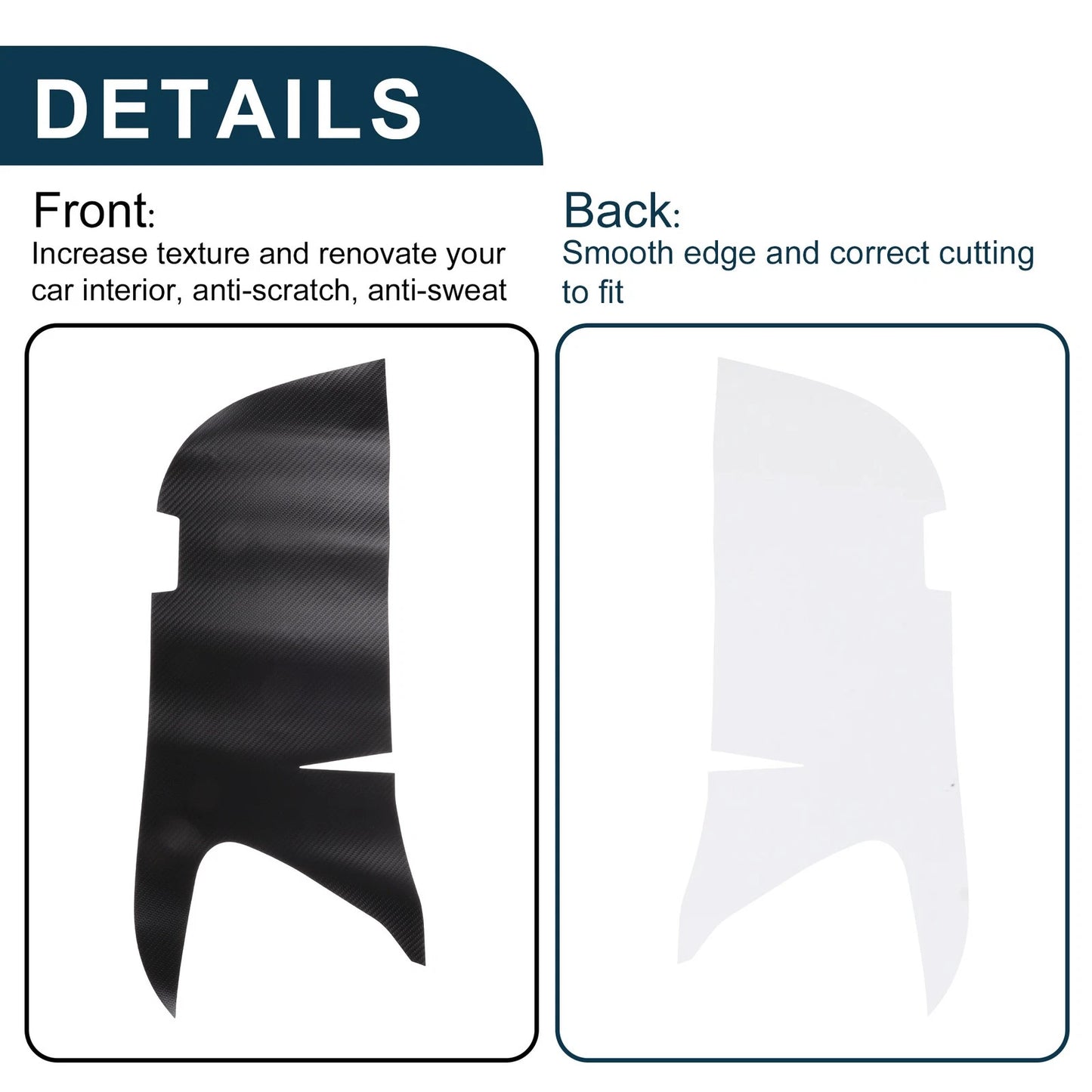 Faux Leather Anti Kick Pad Sticker for Toyota Vellfire (40 Series)