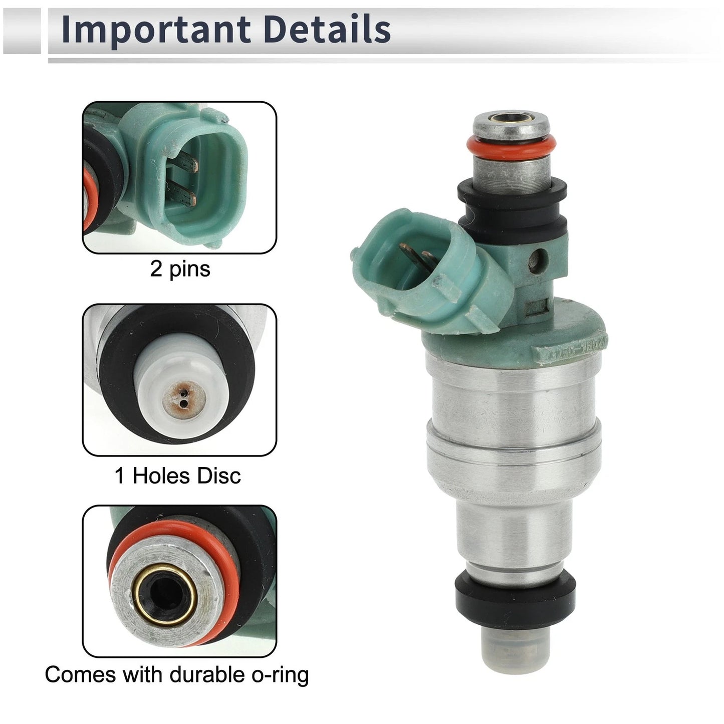 Fuel Injector 1 Pc Green for Toyota GX71 1GE engine (1986–1988)