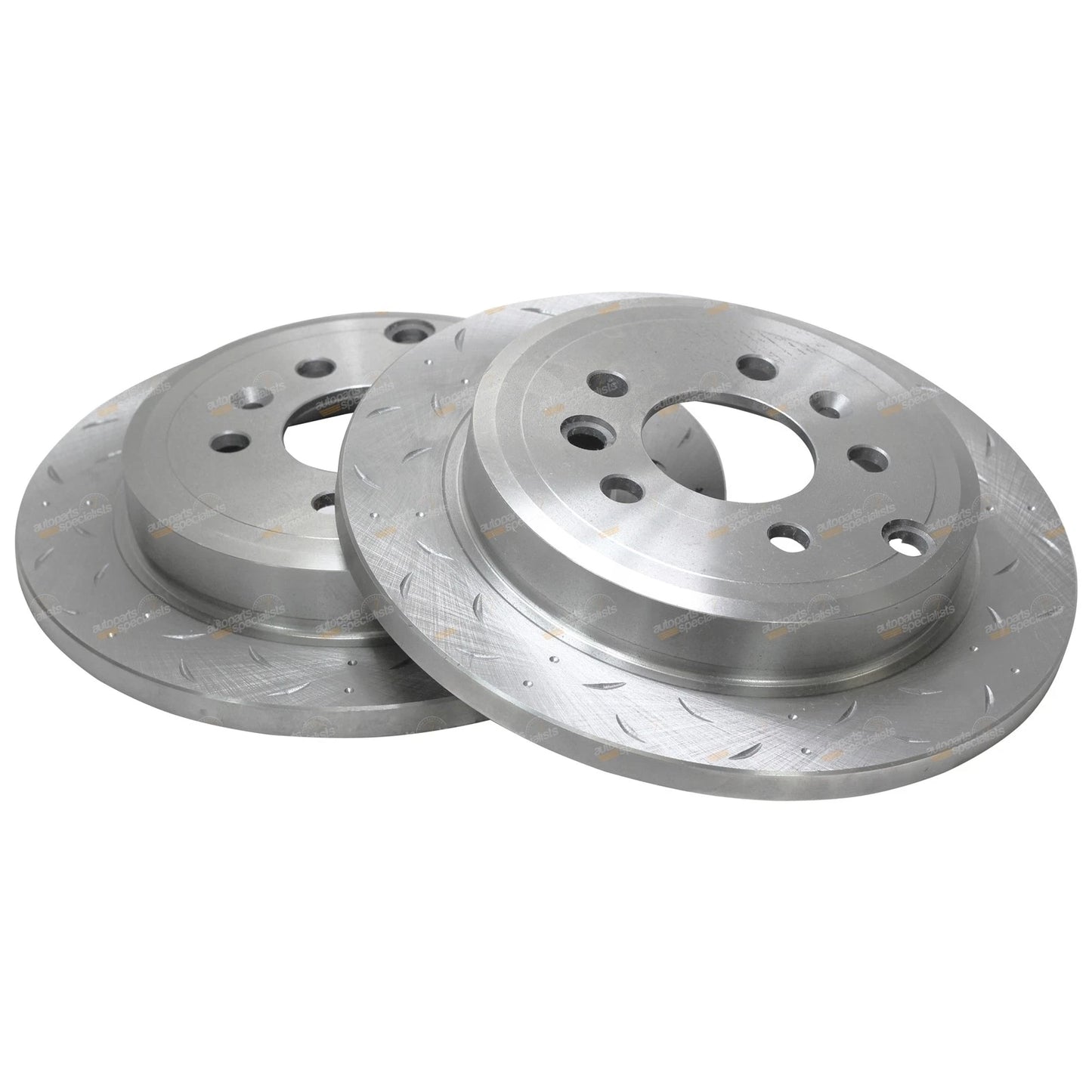 Rear Slotted and Drilled Disc Brake Rotors for Ford Falcon BA BF (2002-2012)