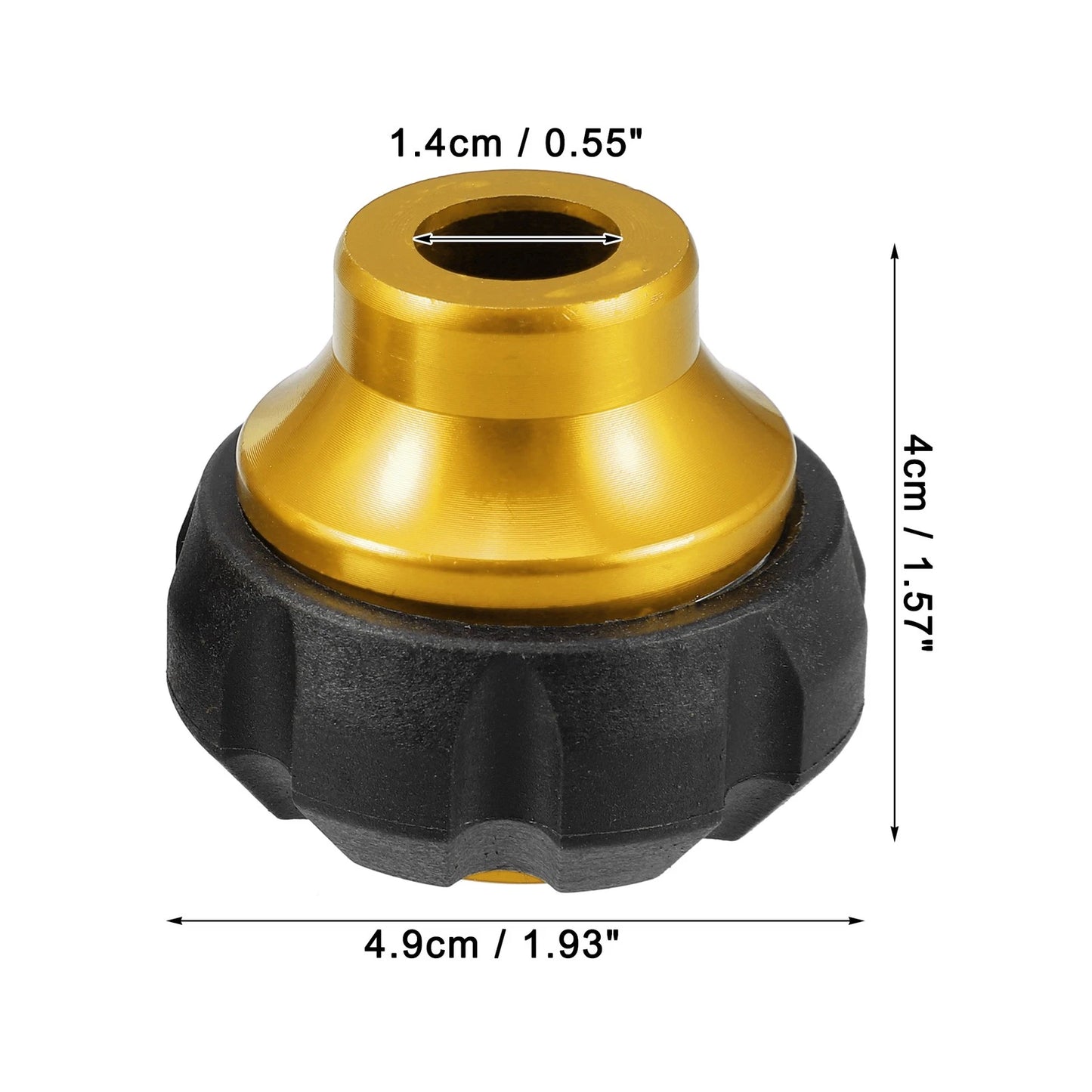 Pair Motorcycle Wheel Front Fork Frame Sliders Protection Caps Gold Tone
