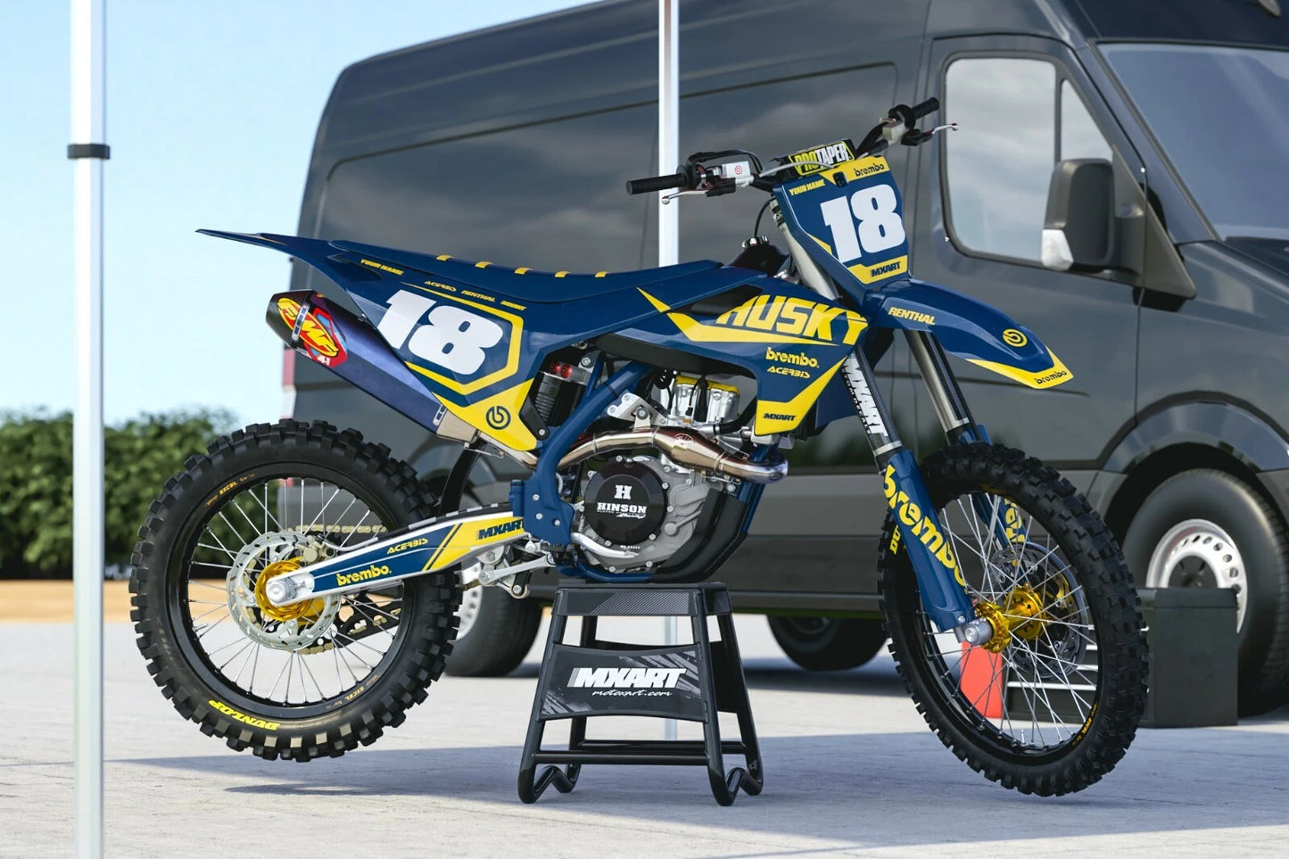 Husqvarna TC 85 Graphics Sticker Kit 2014-2017