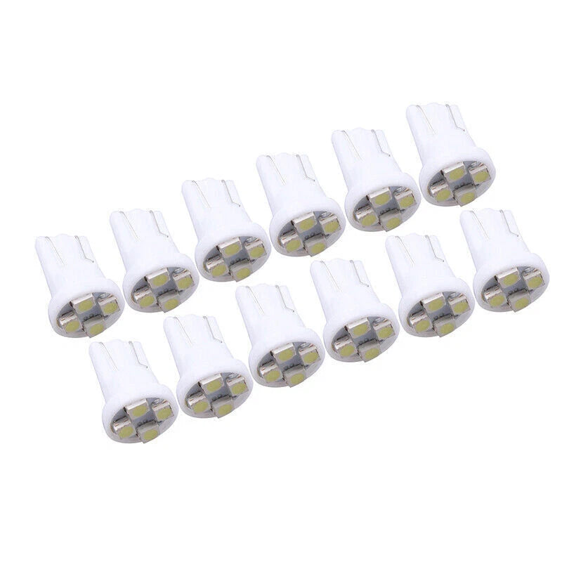 12 x 6V T10 1210 4SMD W5W 501 194 168 LED Light Bulbs for Pinball Machine