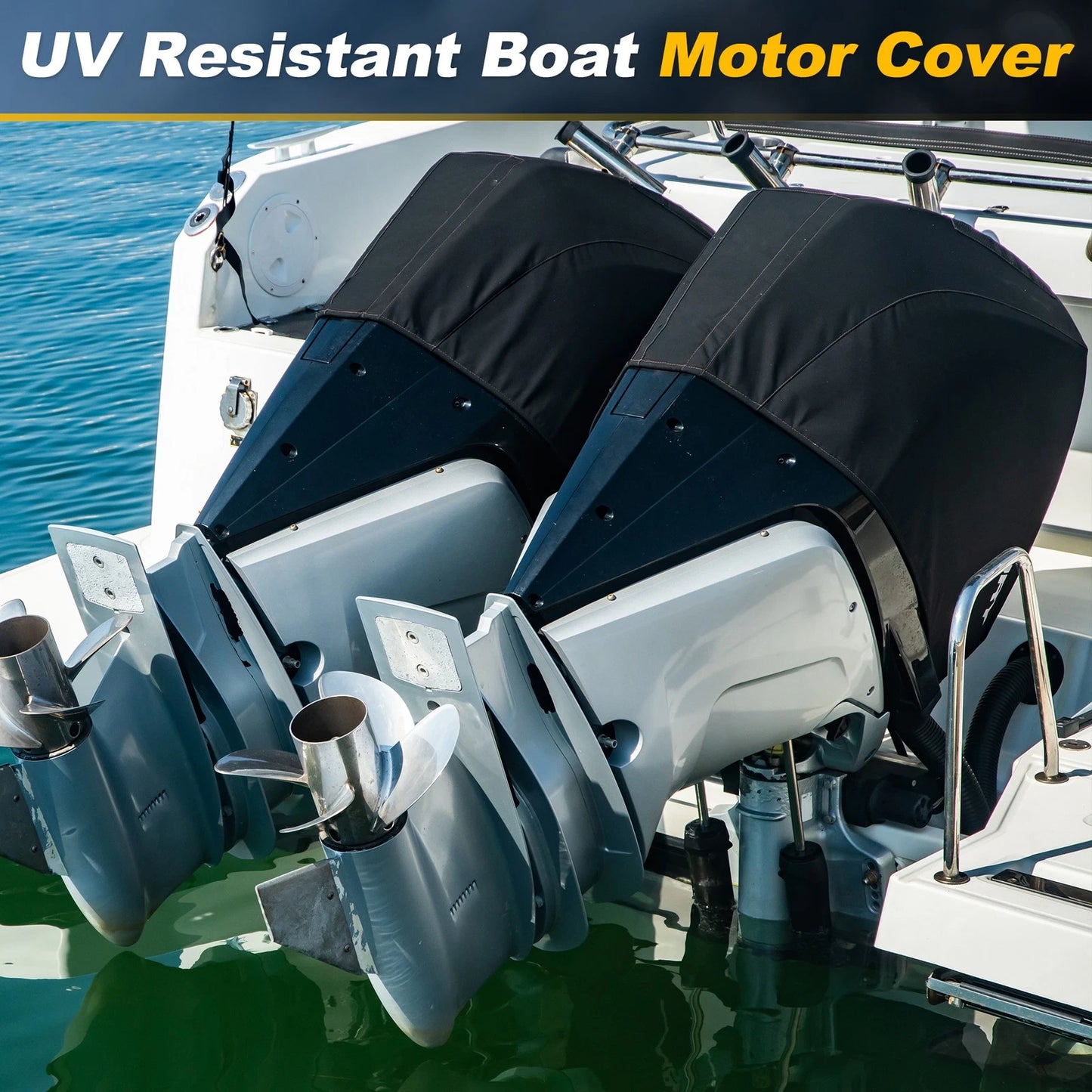 Cover 600D Oxford Heavy Duty Outboard Motor Cover for Outboard Motor 30-60 HP