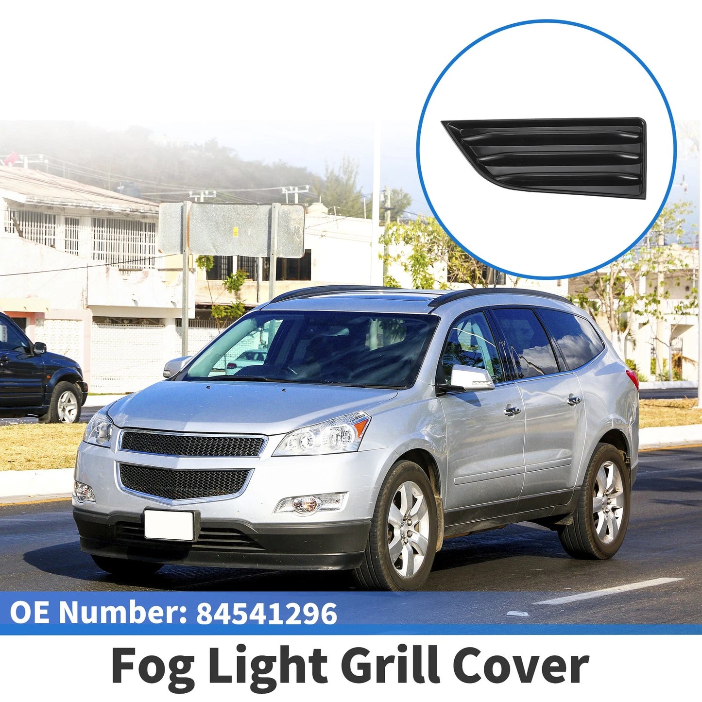 1 Pc Front Left Fog Light Grill for Chevrolet Traverse (2022-2023)