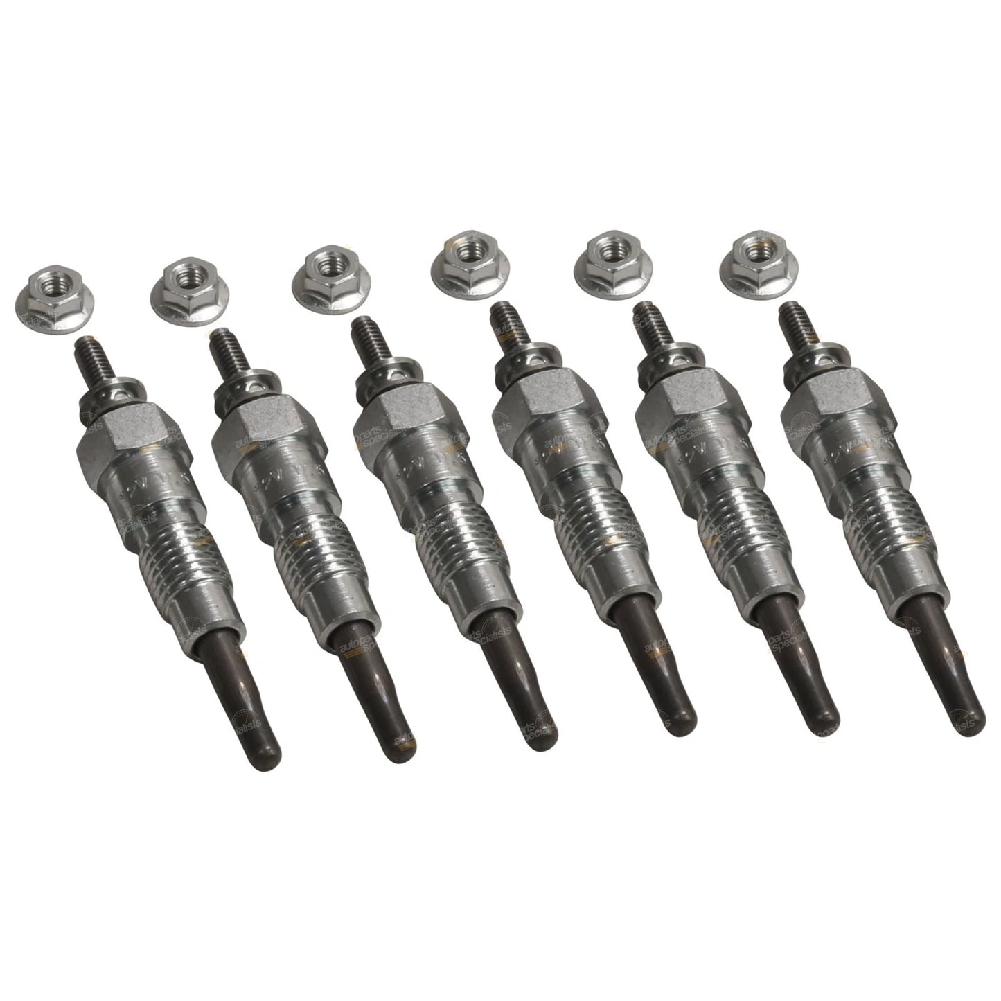 6 Glow Plugs for MQ MK160 Patrol SD33 3.3L Diesel Inc Turbo (1988 - 1998)