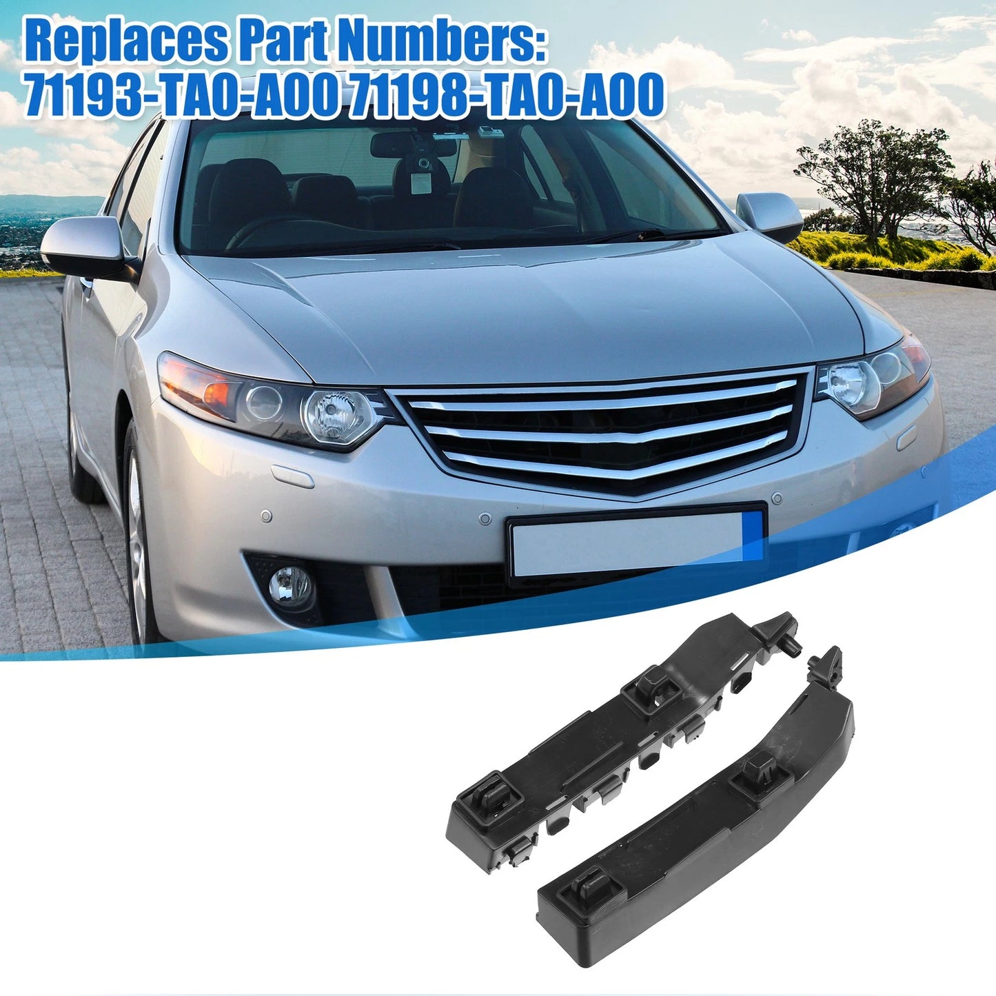 Front Bumper Bracket Pair for Honda (2016-2021)