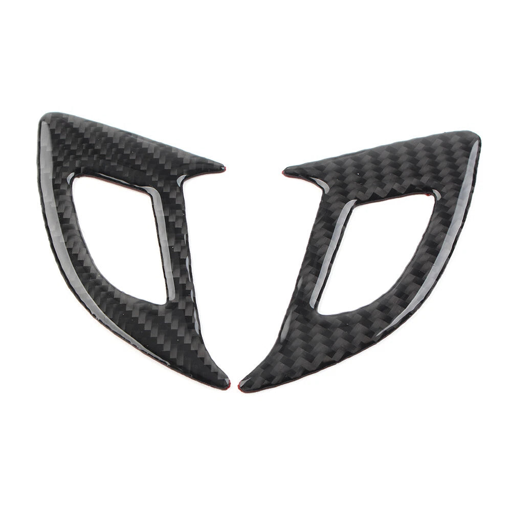 Carbon Fiber Black 2 x Car Door Switch Panel Covers for Chevrolet Equinox (2017-2022)