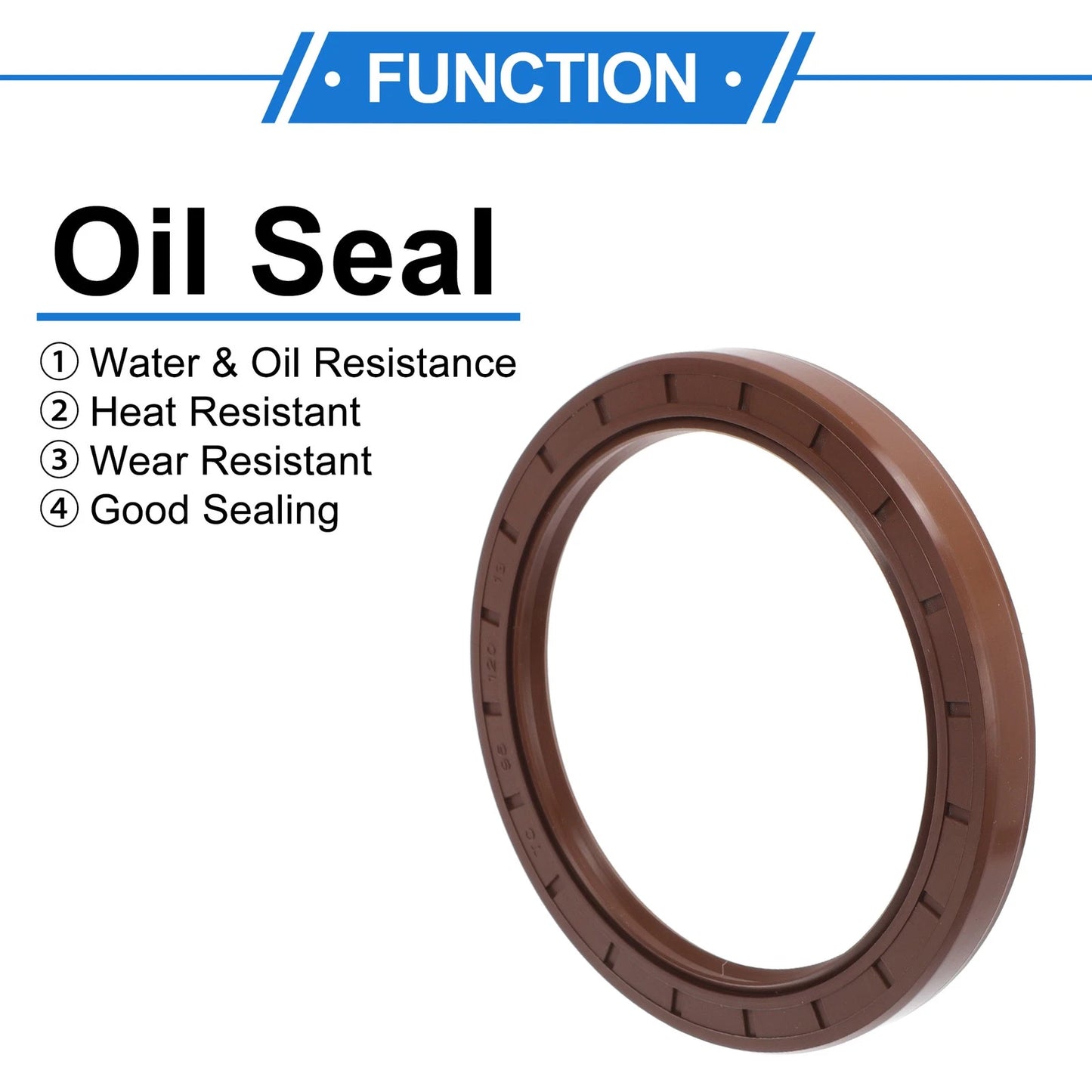Oil Seal 95x120x13mm Brown 2 x Seal Ring Rotary Shaft Seal FKM Rubber