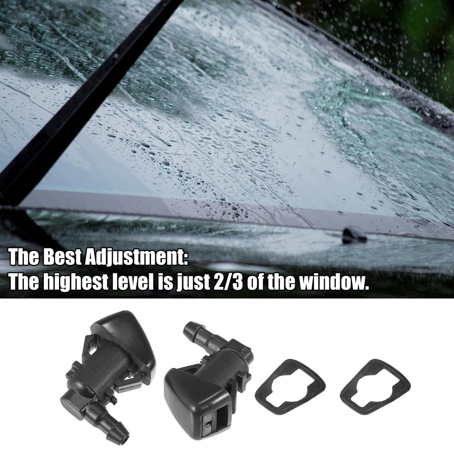 5 x Front Windshield Washer Nozzles for Dodge Dart (2013-2016)