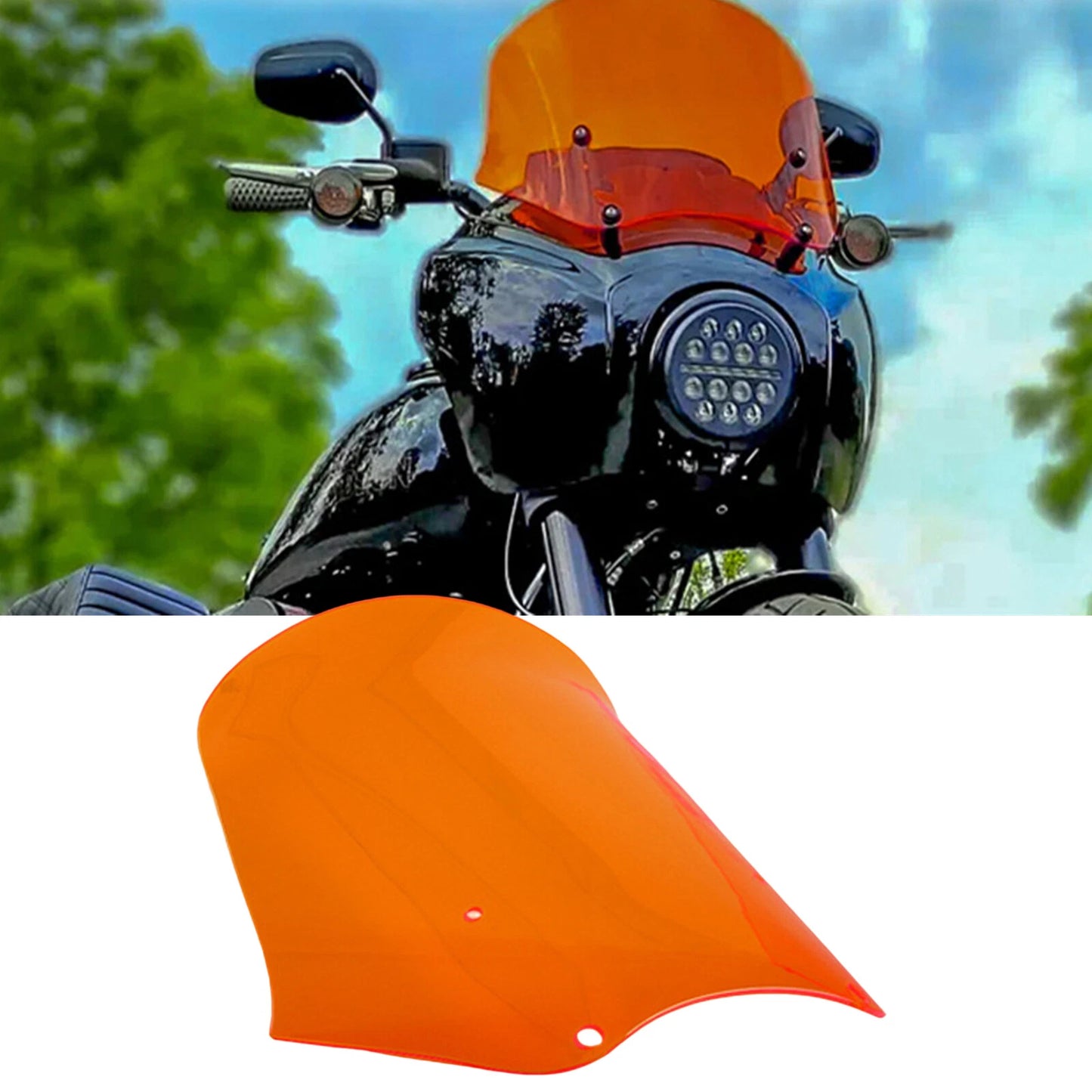 Front Windshield Protector Cover for Harley Dyna Softail Street Bob (2006-2023)